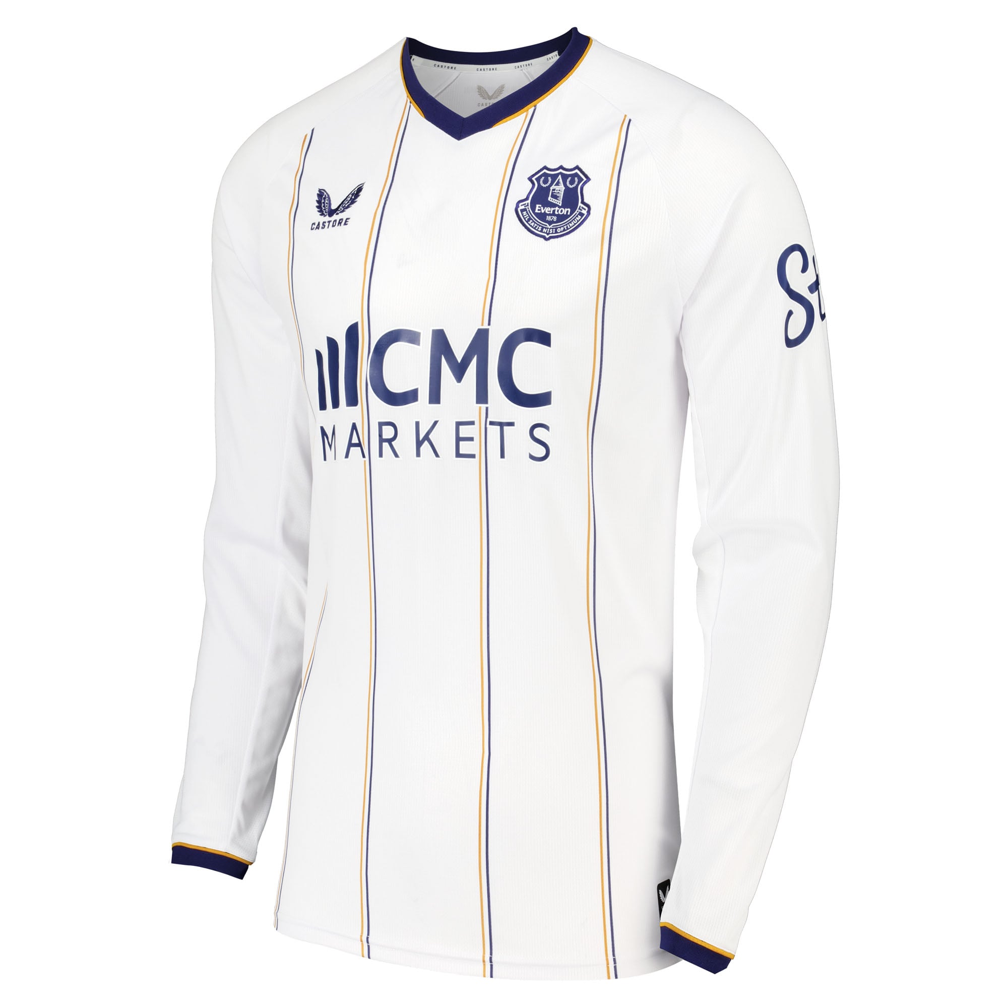 Everton Castore Away Replica Shirt 2026-27 - Long Sleeve with Branthwaite 32 printing, , rebel_hi-res
