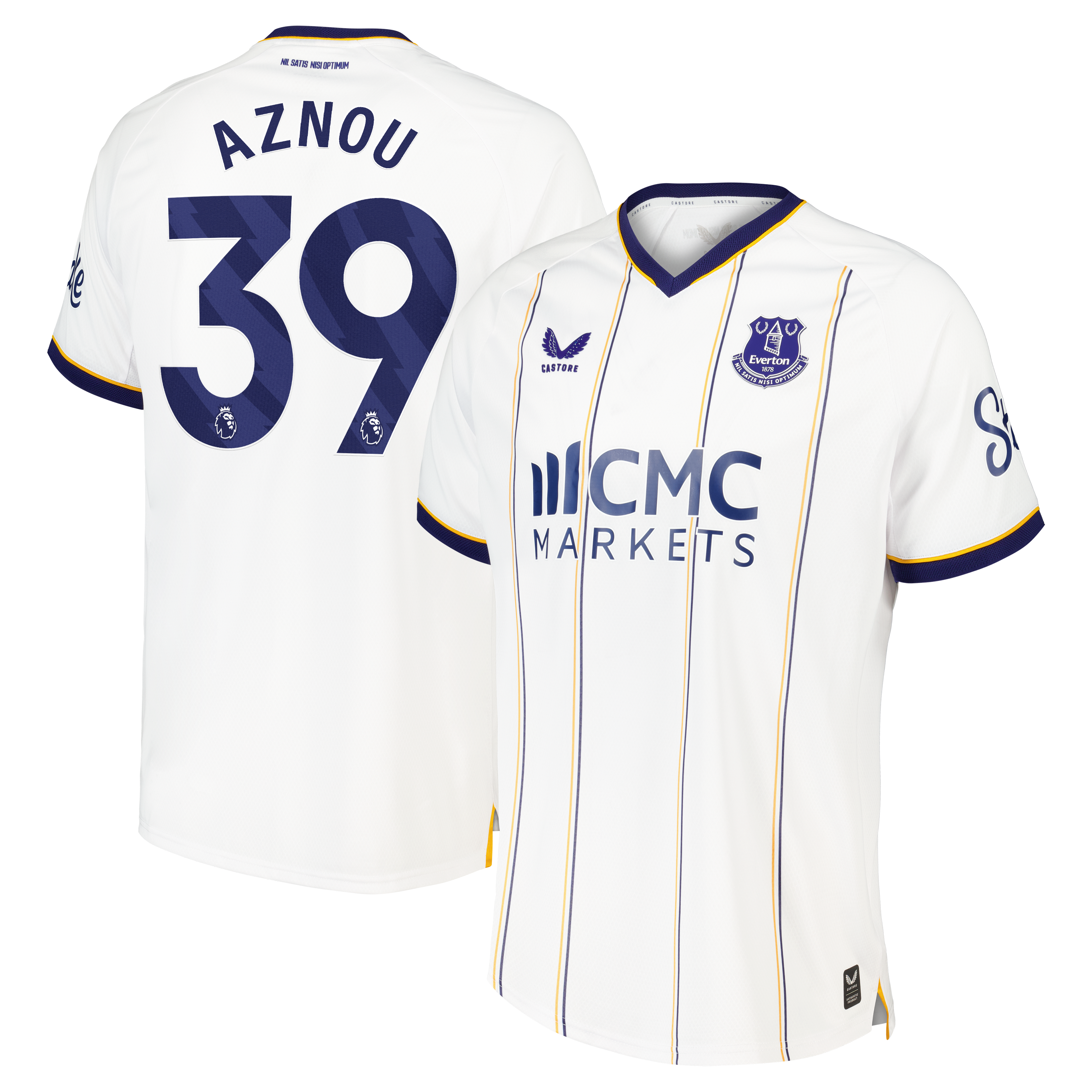 Everton Castore Away Pro Shirt 2026-27 with Aznou 39 printing