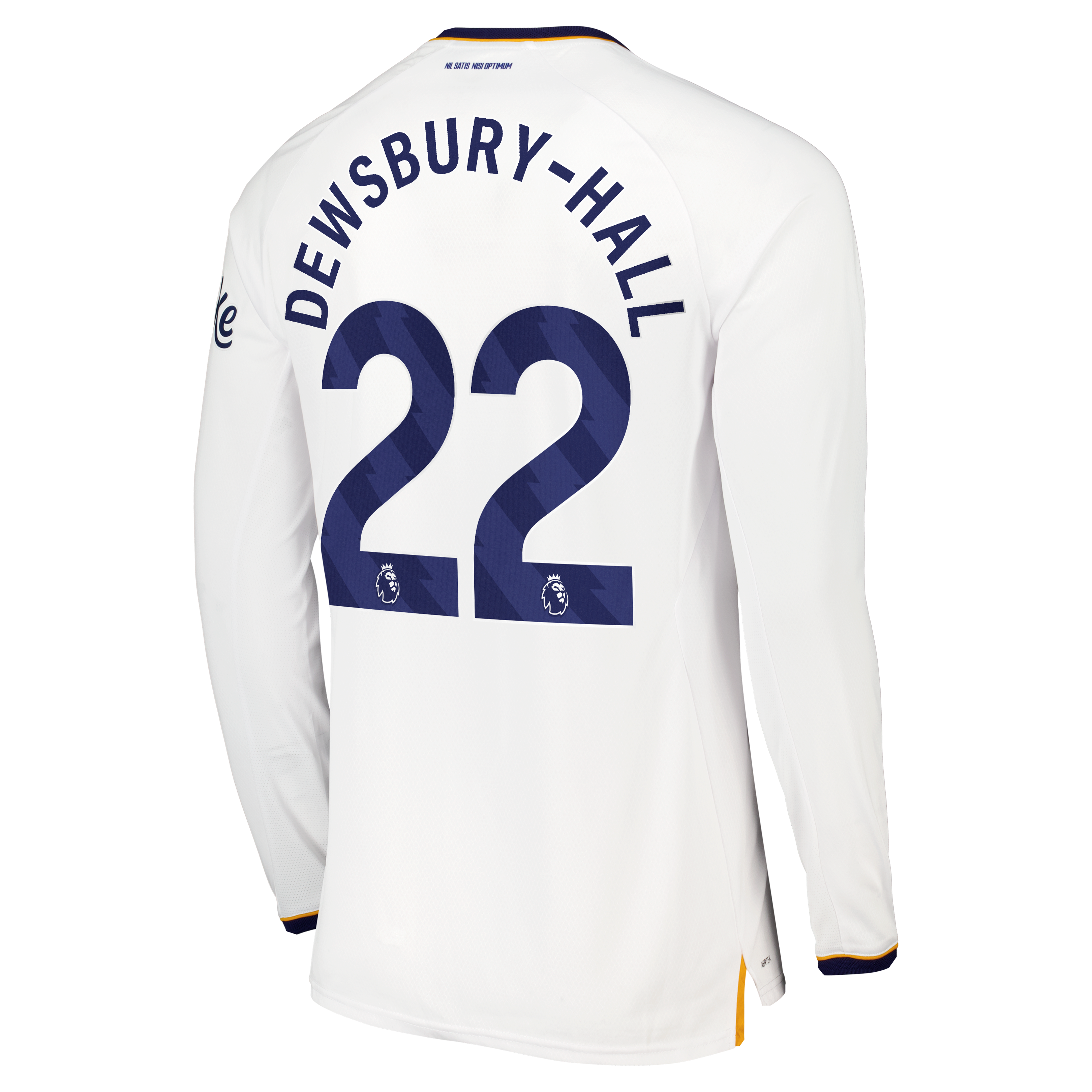 Everton Castore Away Pro Shirt 2026-27 - Long Sleeve with Dewsbury-Hall 22 printing, , rebel_hi-res