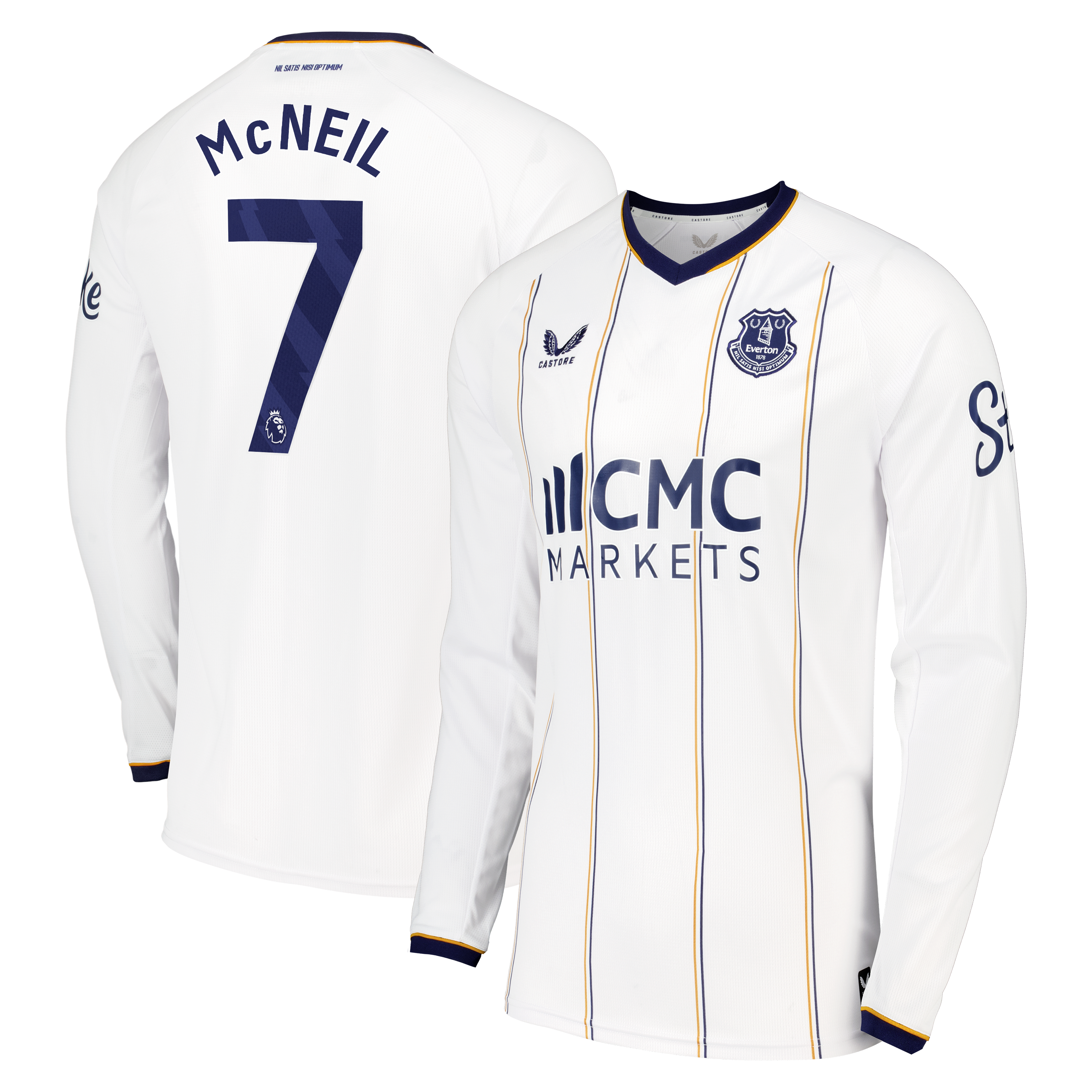 Everton Castore Away Replica Shirt 2026-27 - Long Sleeve with McNeil 7 printing, , rebel_hi-res