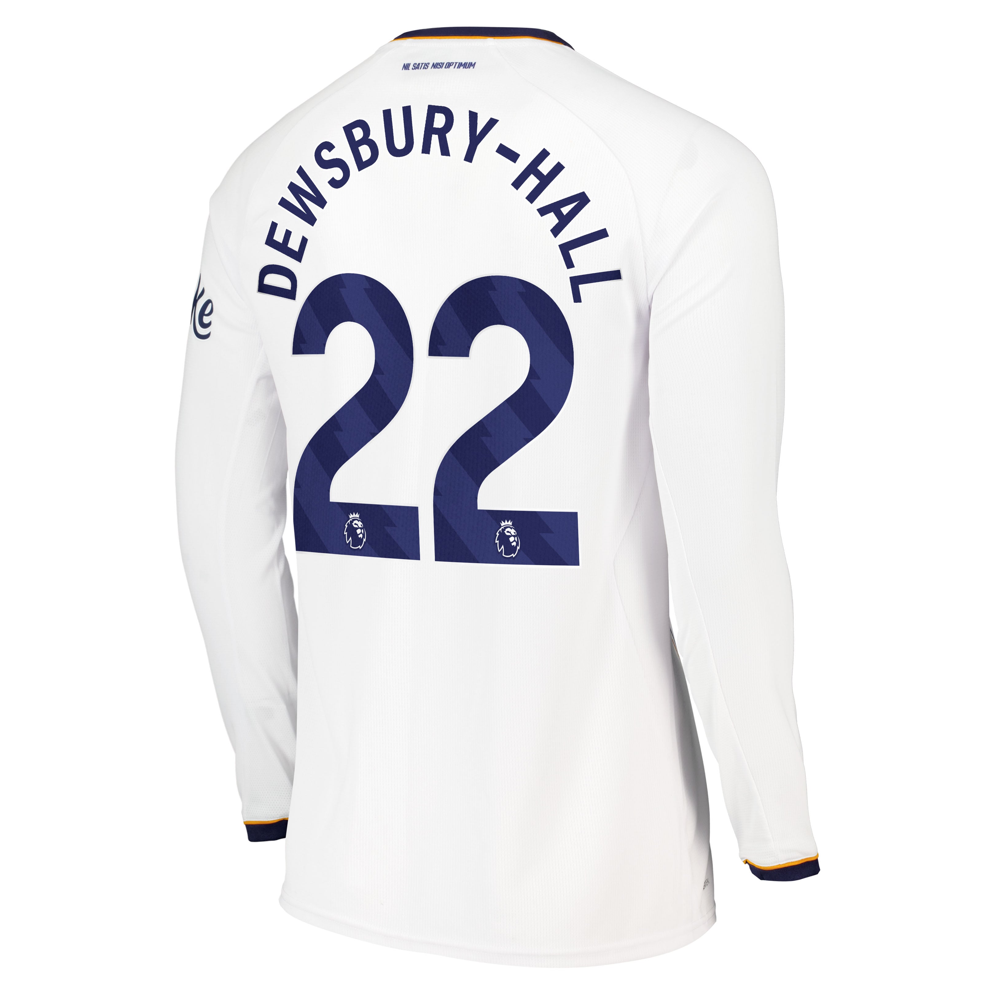Everton Castore Away Replica Shirt 2026-27 - Long Sleeve with Dewsbury-Hall 22 printing, , rebel_hi-res