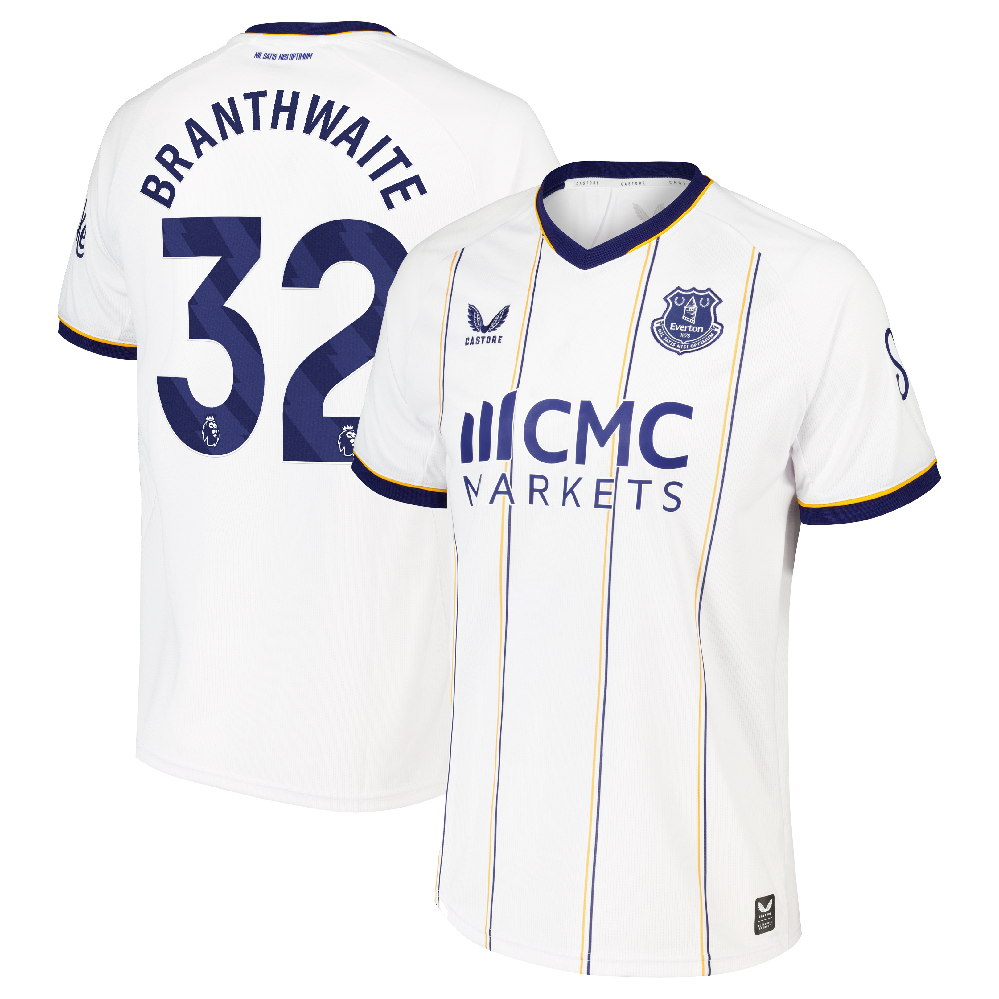 Everton Castore Away Replica Shirt 2026-27 with Branthwaite 32 printing