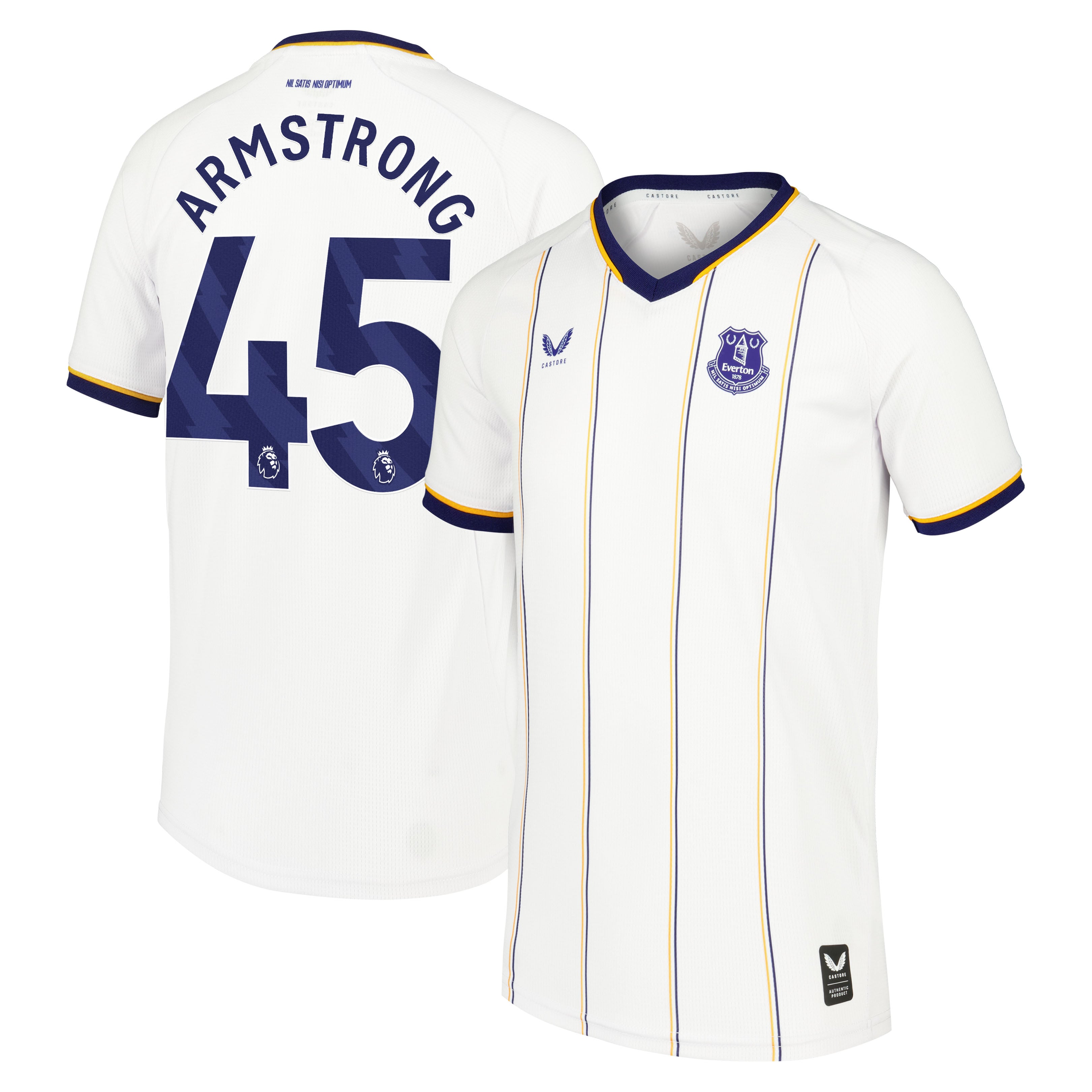 Everton Castore Away Replica Shirt 2026-27 - Kids with Armstrong 45 printing