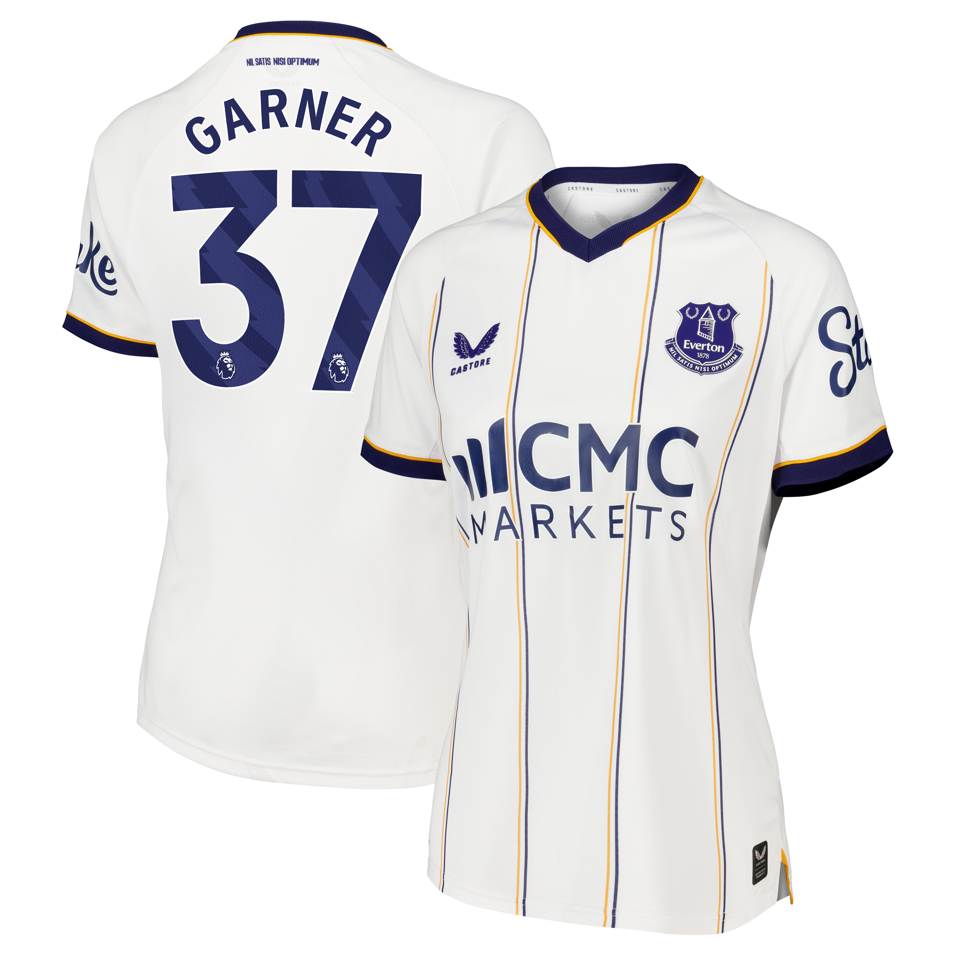 Everton Castore Away Pro Shirt 2026-27 - Womens with Garner 37 printing, , rebel_hi-res