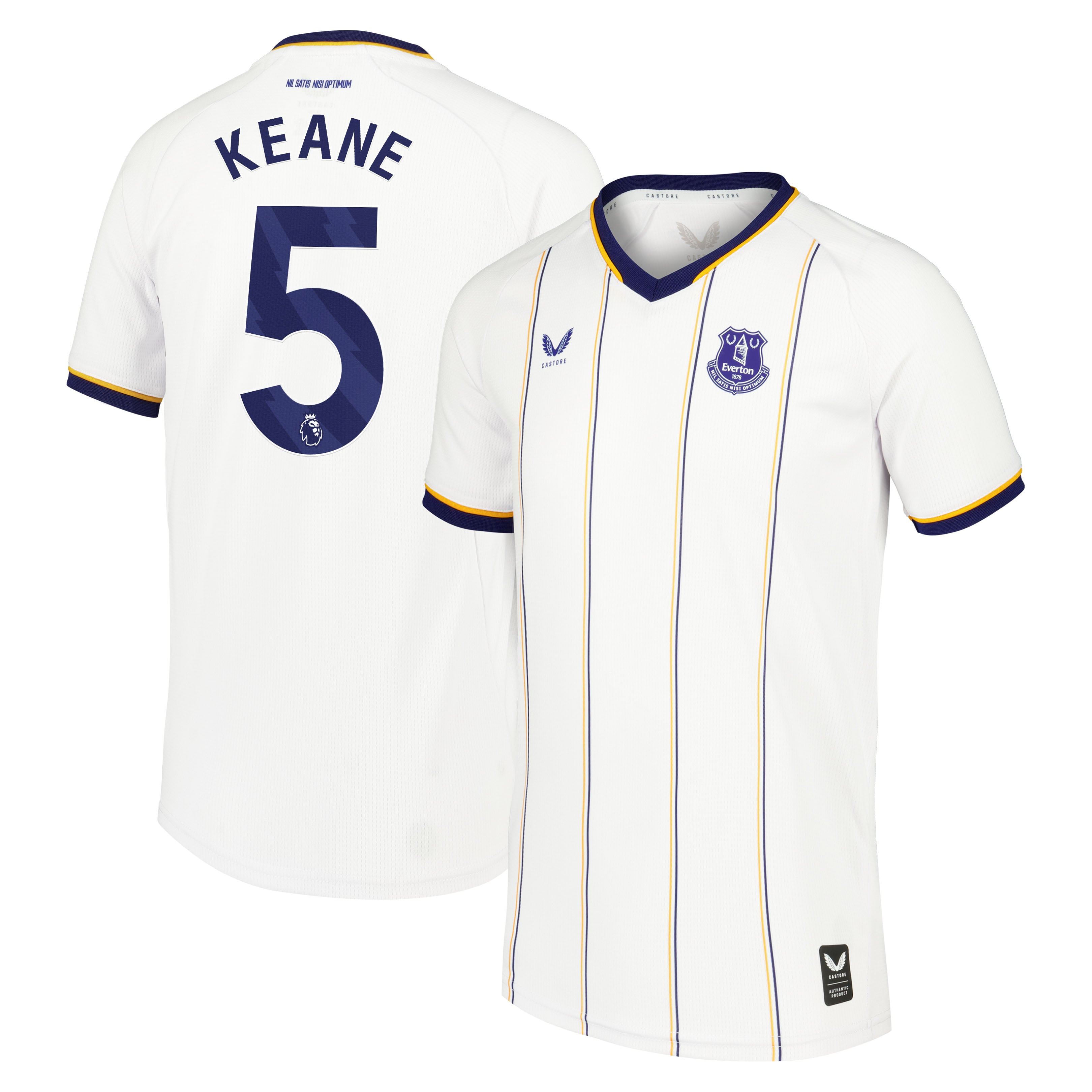 Everton Castore Away Replica Shirt 2026-27 - Kids with Keane 5 printing