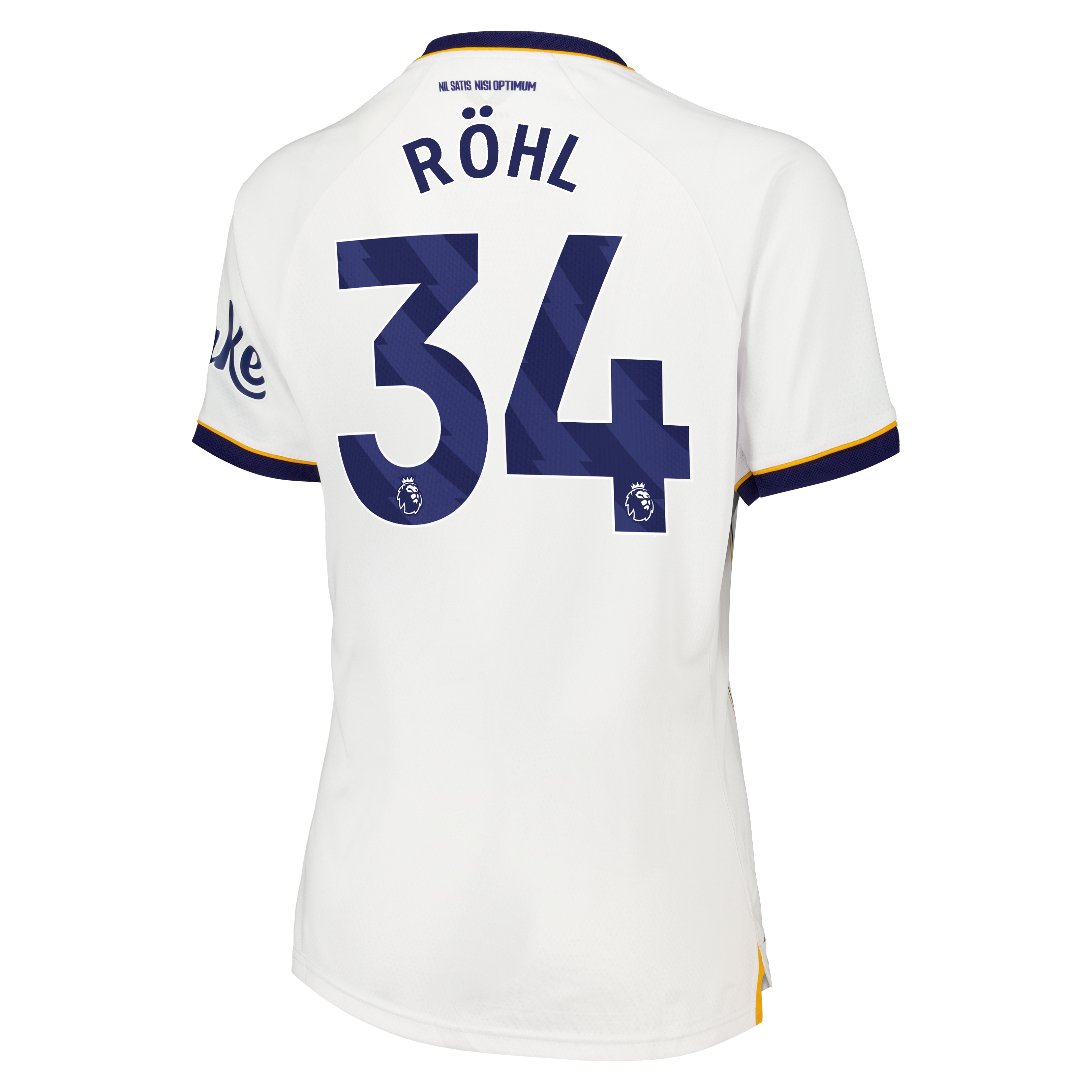 Everton Castore Away Pro Shirt 2026-27 - Womens with R&ouml;hl 34 printing, , rebel_hi-res