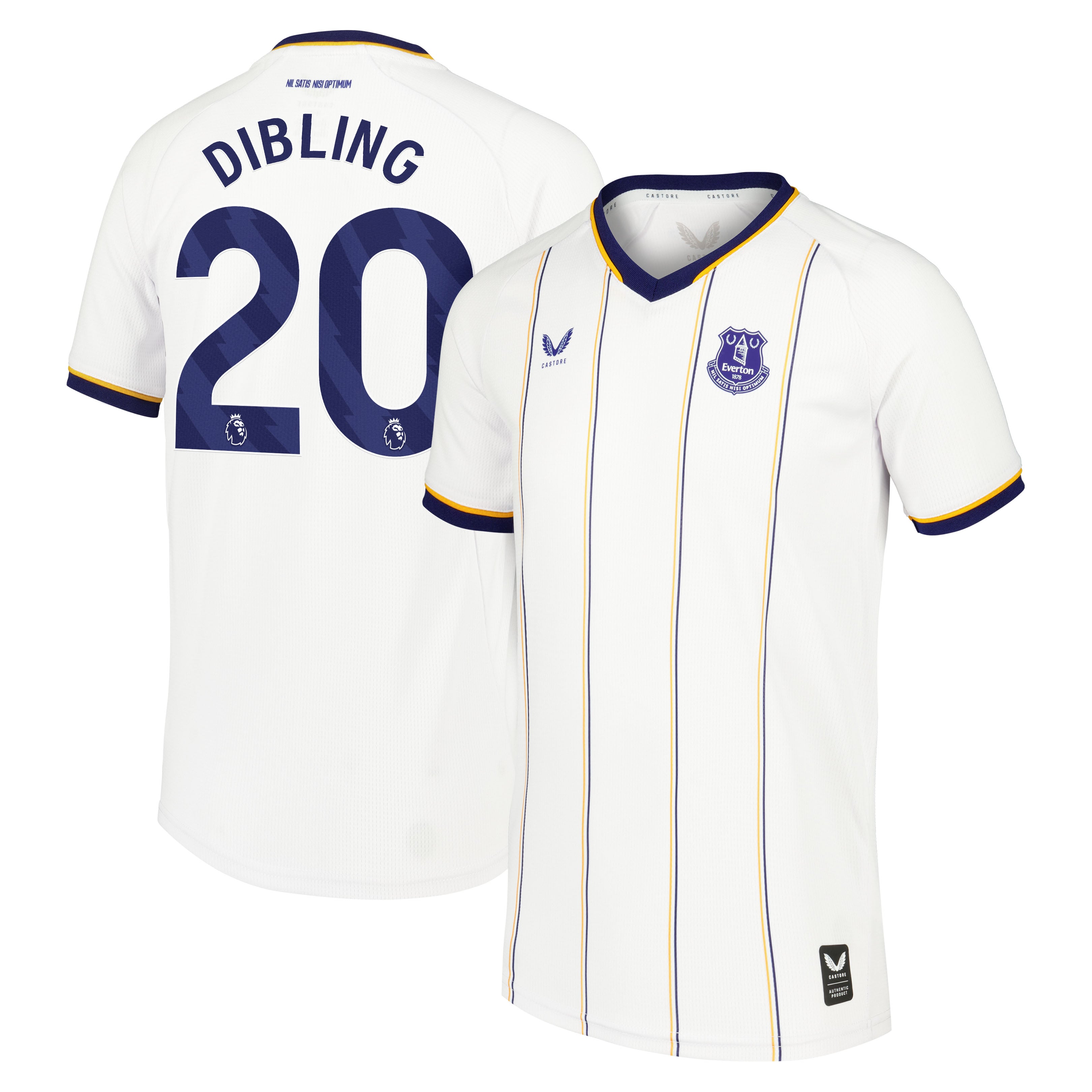 Everton Castore Away Replica Shirt 2026-27 - Kids with Dibling 20 printing