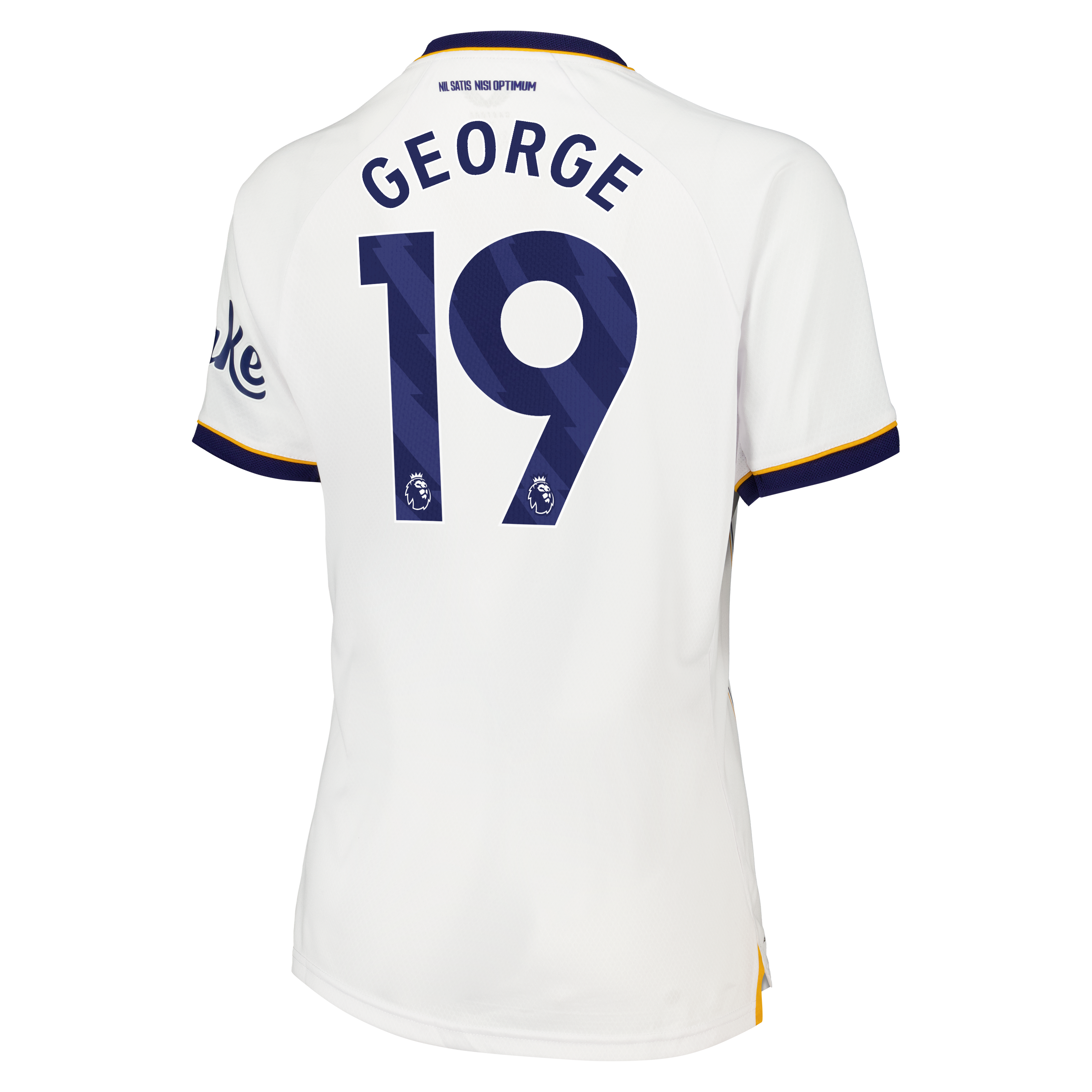 Everton Castore Away Pro Shirt 2026-27 - Womens with George 19 printing, , rebel_hi-res
