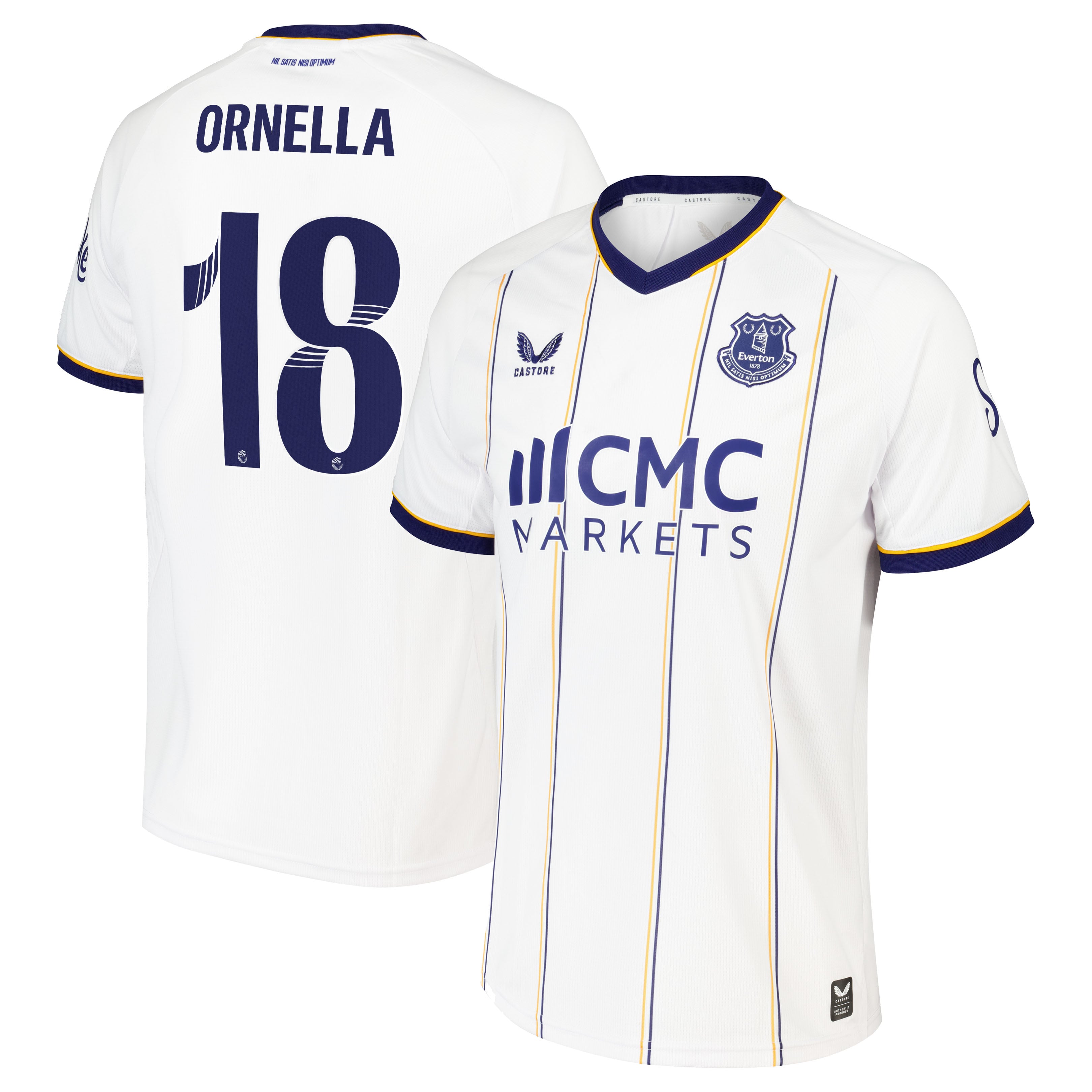 Everton WSL Castore Away Replica Shirt 2026-27 with Ornella 18 printing