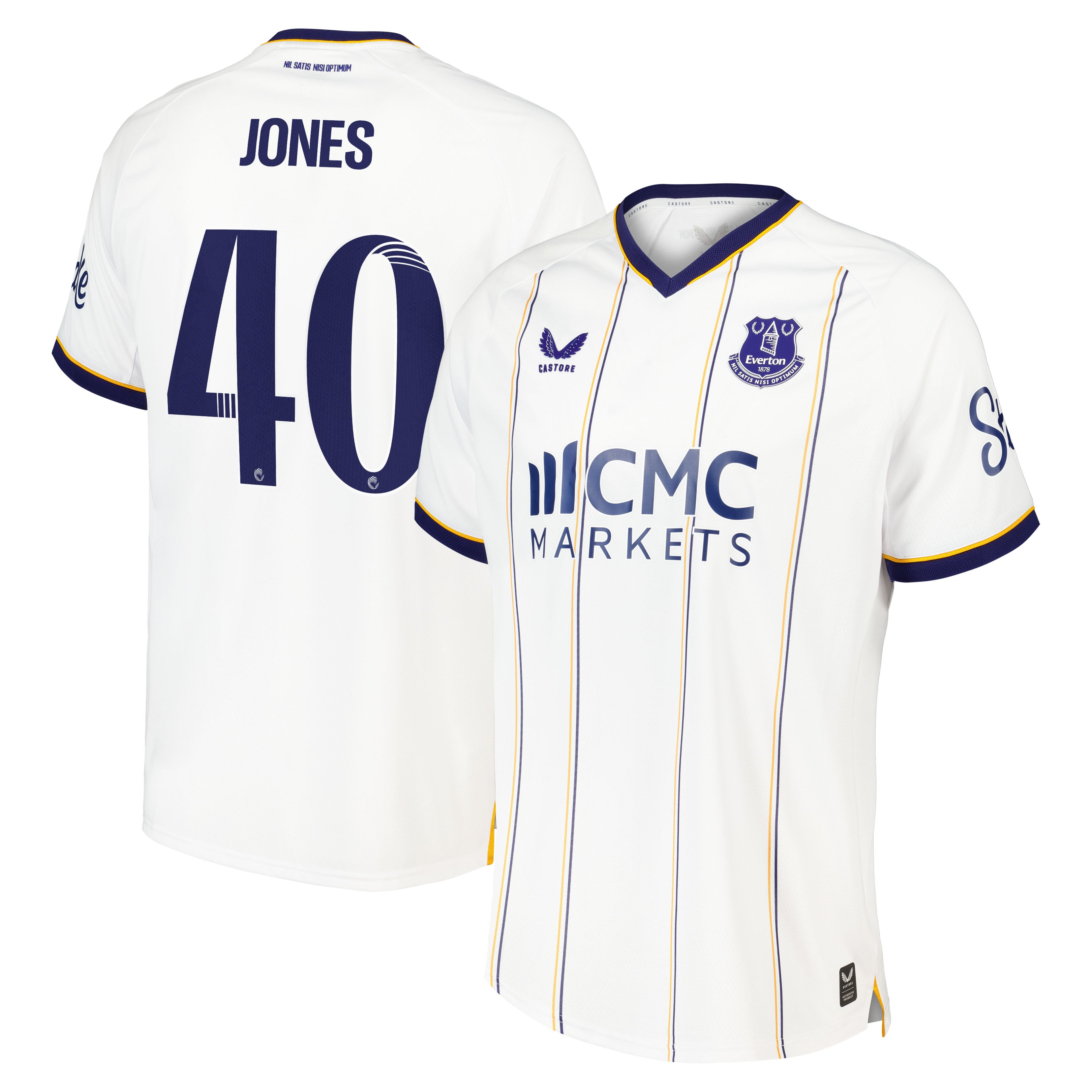 Everton WSL Castore Away Pro Shirt 2026-27 with Jones 40 printing