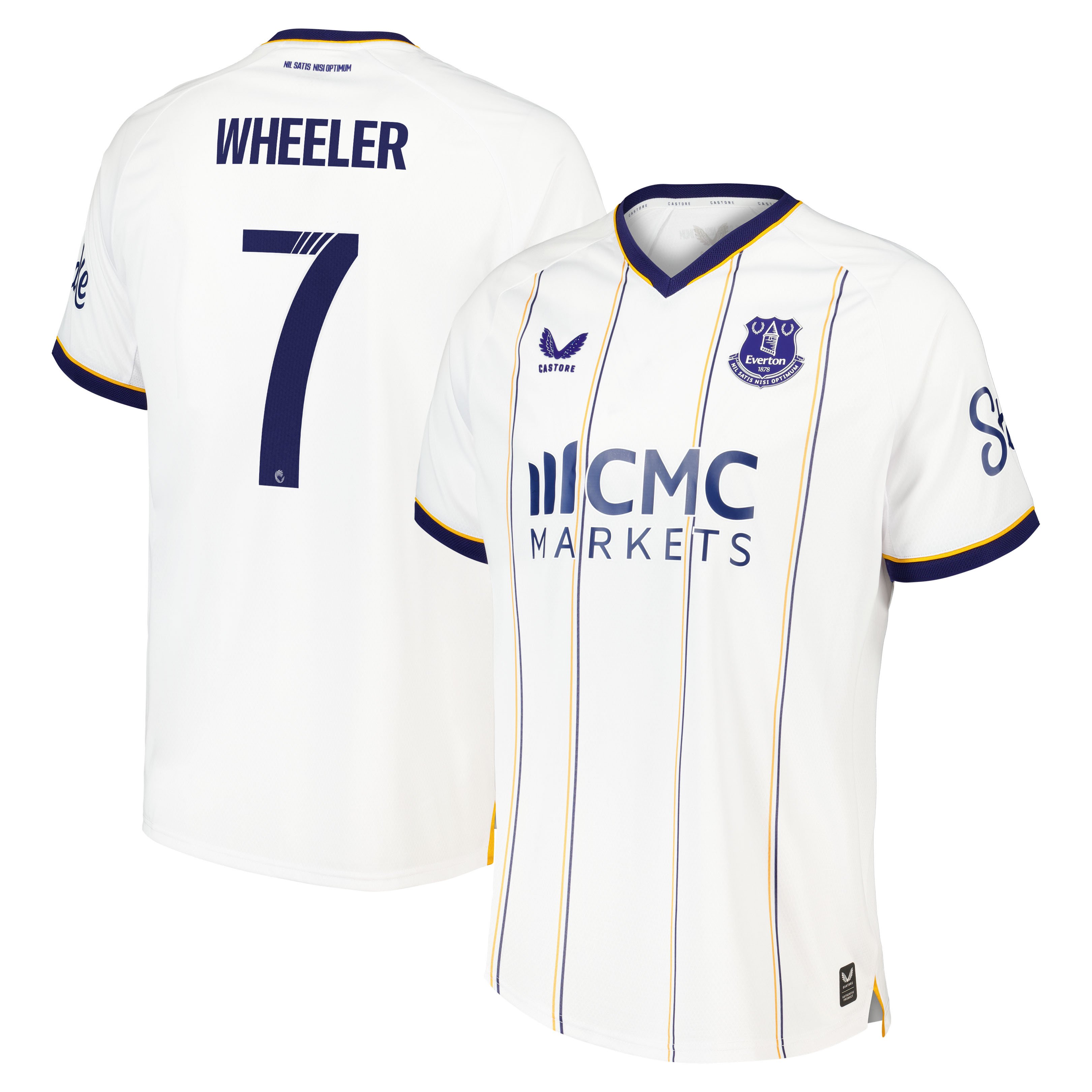 Everton WSL Castore Away Pro Shirt 2026-27 with Wheeler 7 printing
