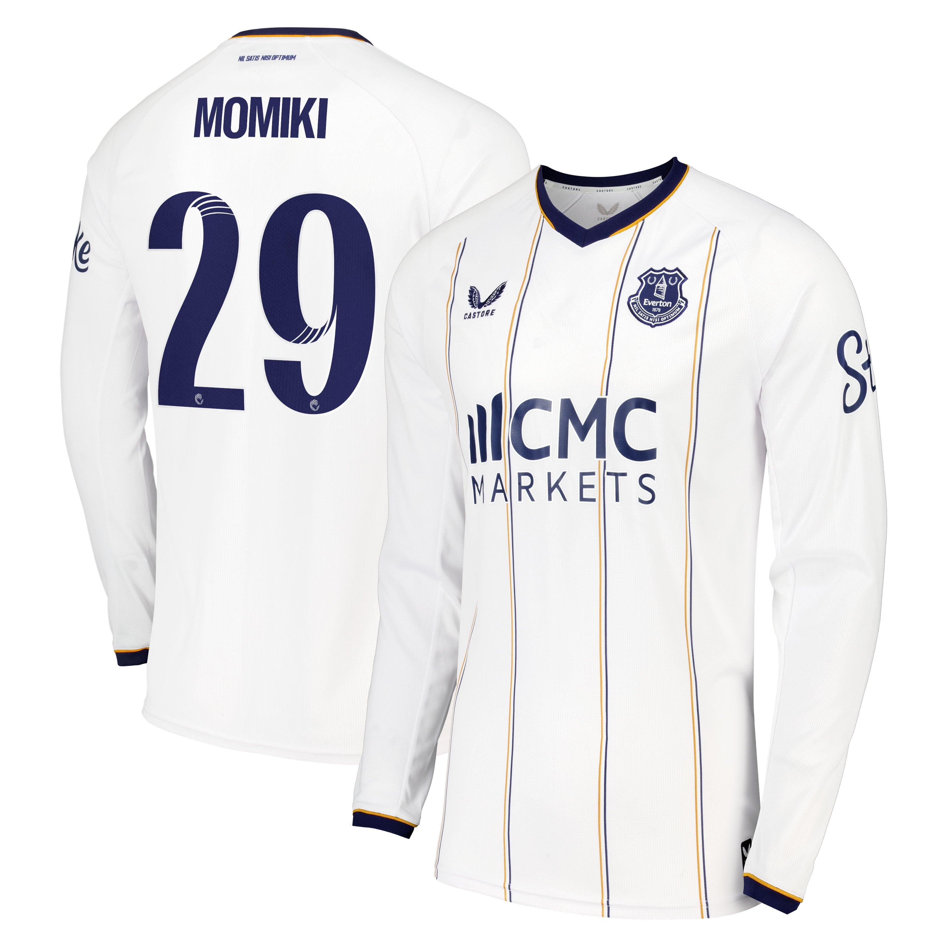 Everton WSL Castore Away Replica Shirt 2026-27 - Long Sleeve with Momiki 29 printing