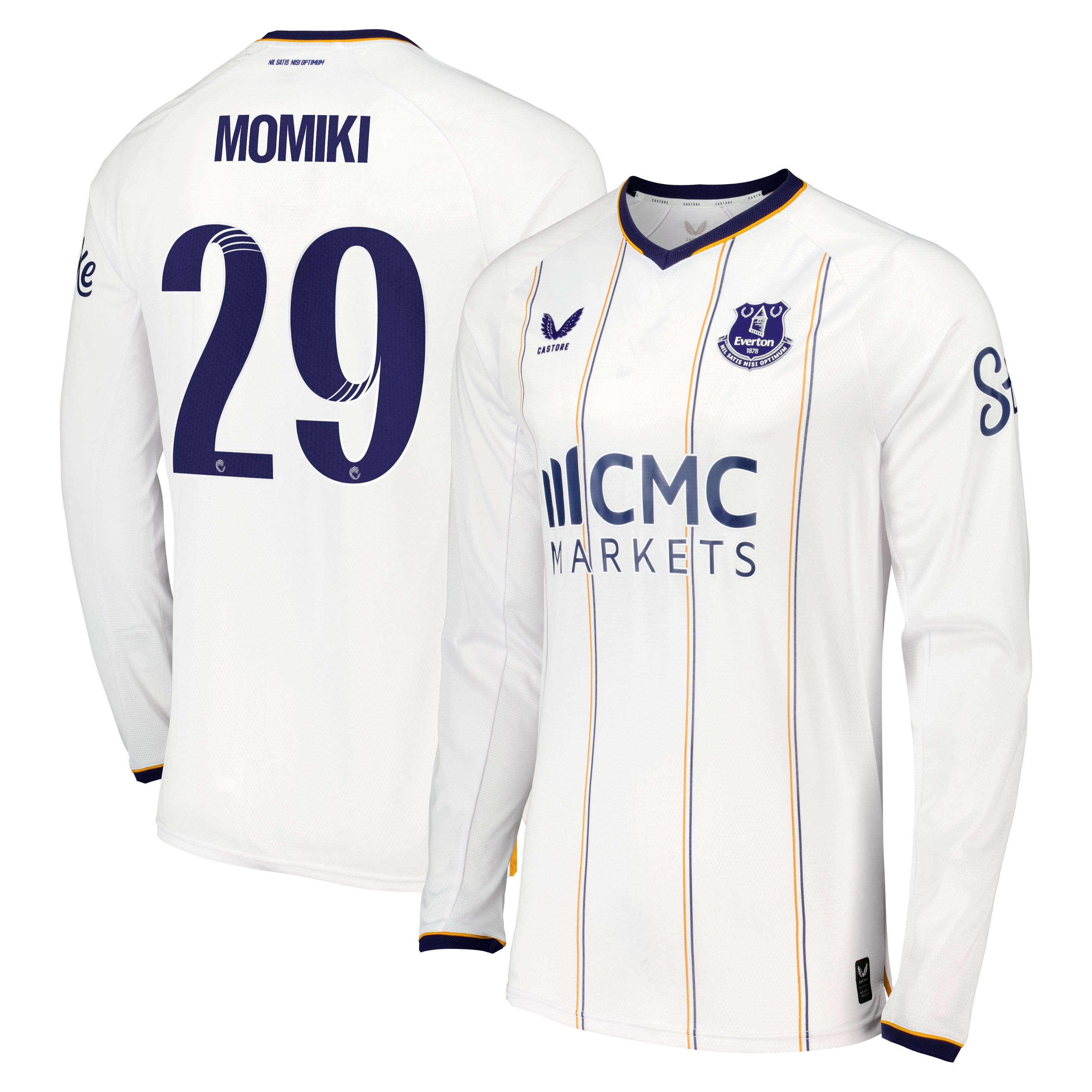 Everton WSL Castore Away Pro Shirt 2026-27 - Long Sleeve with Momiki 29 printing