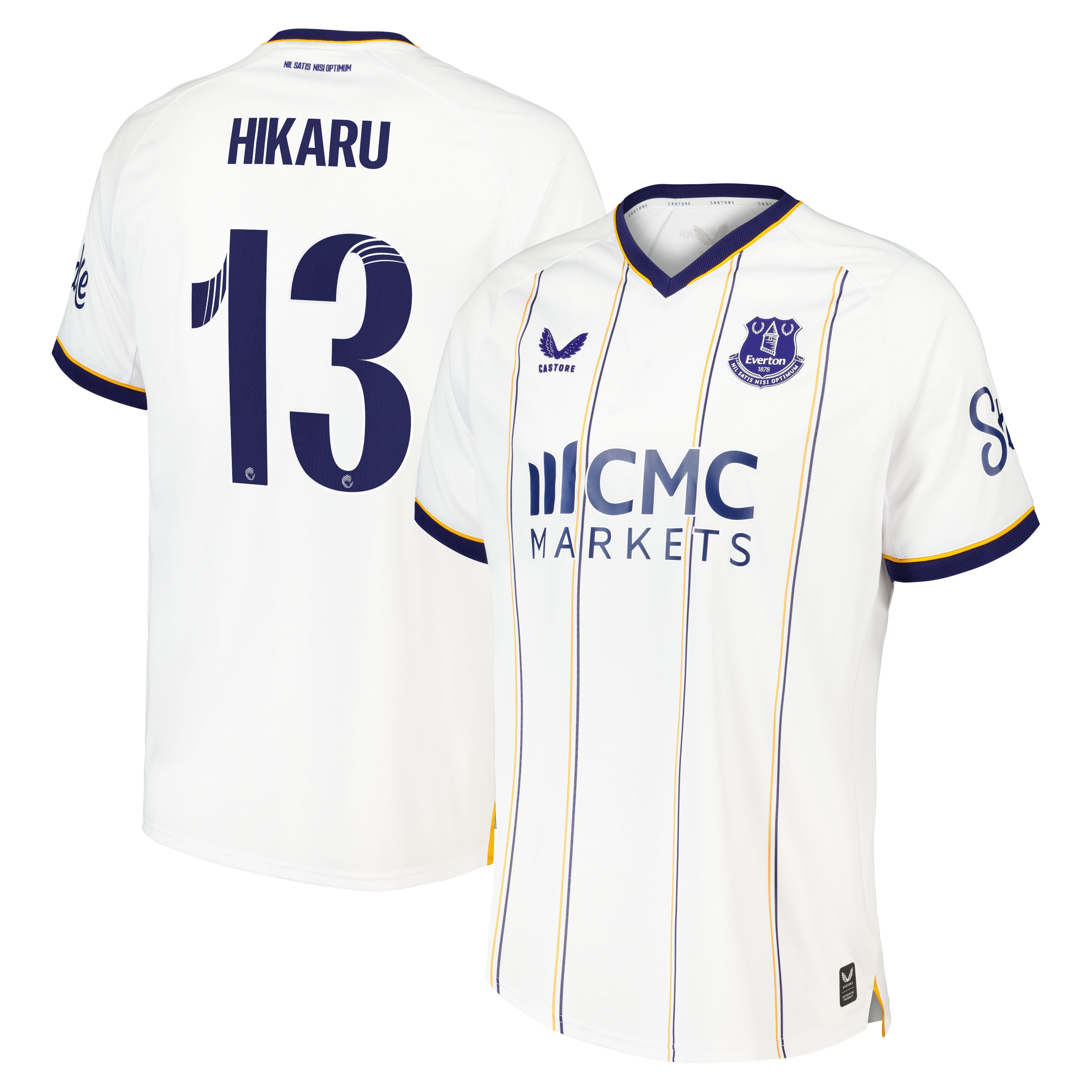 Everton WSL Castore Away Pro Shirt 2026-27 with Hikaru 13 printing