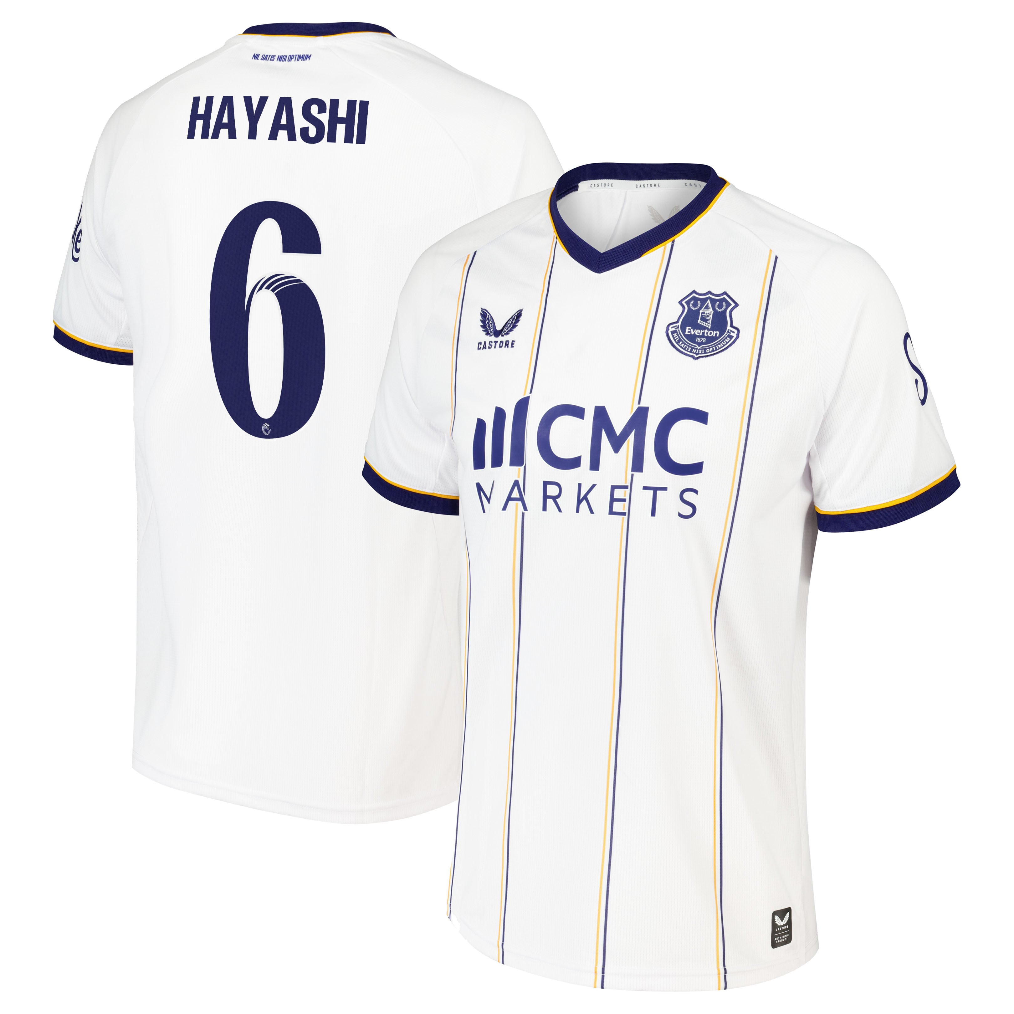 Everton WSL Castore Away Replica Shirt 2026-27 with Hayashi 6 printing