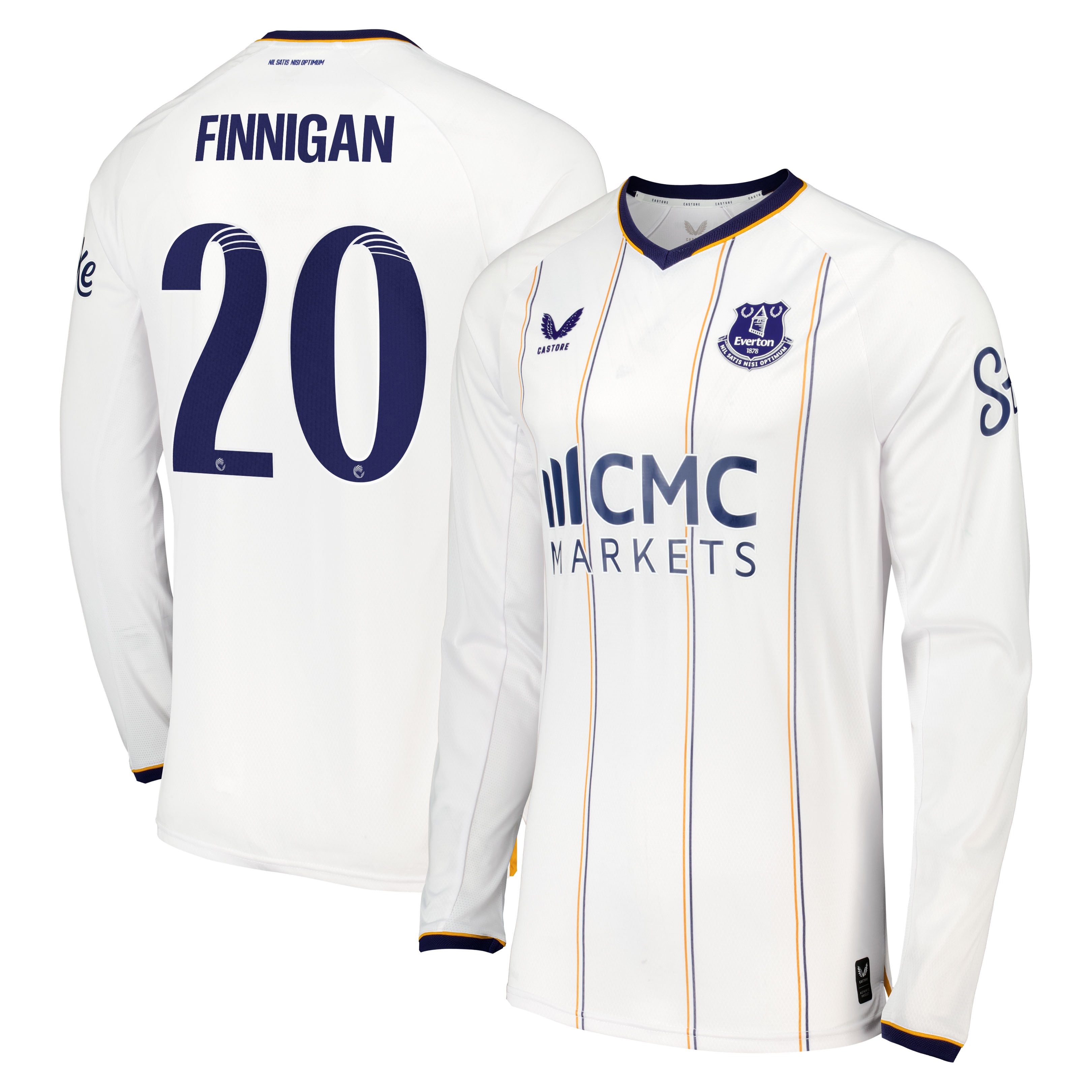 Everton WSL Castore Away Pro Shirt 2026-27 - Long Sleeve with Finnigan 20 printing