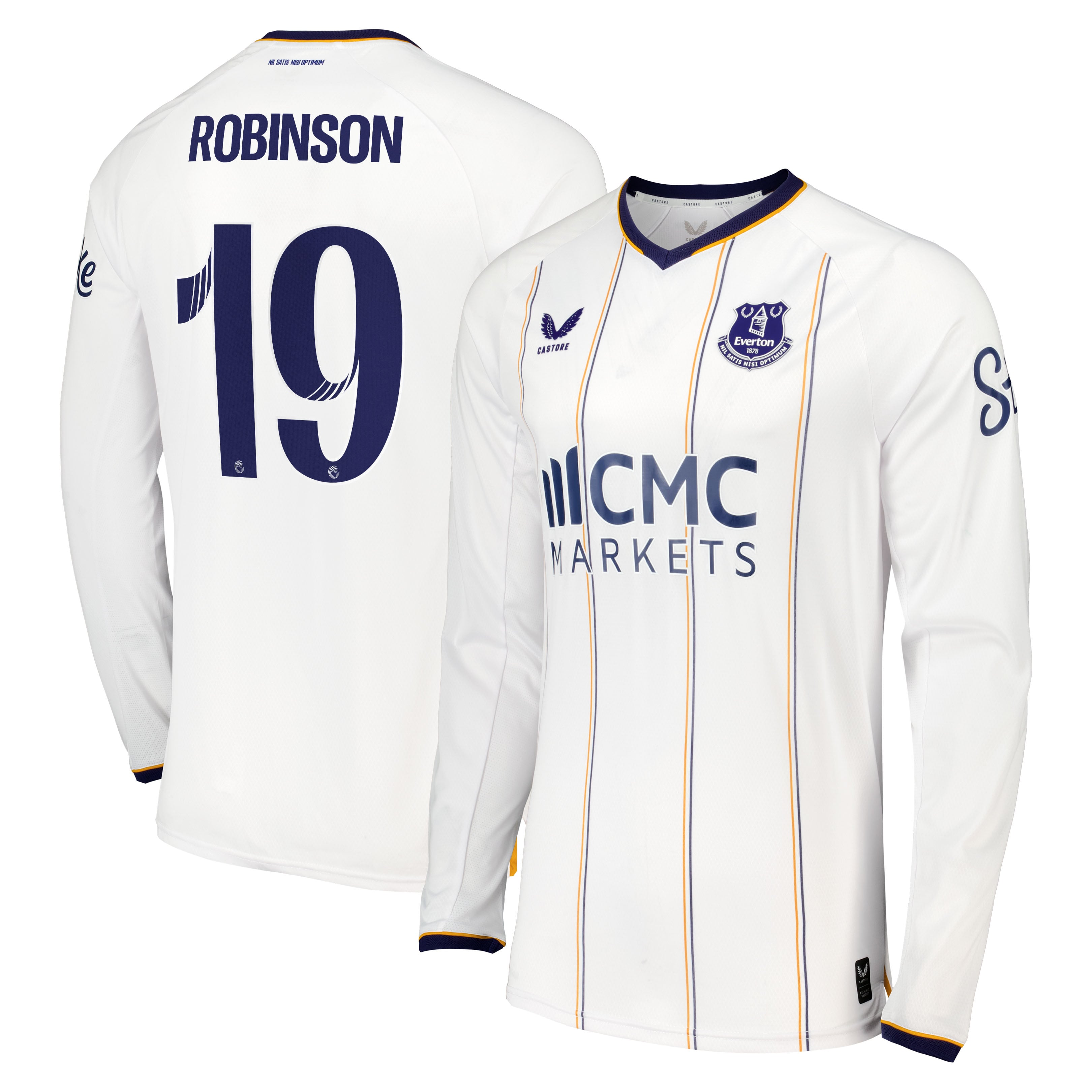 Everton WSL Castore Away Pro Shirt 2026-27 - Long Sleeve with Robinson 19 printing