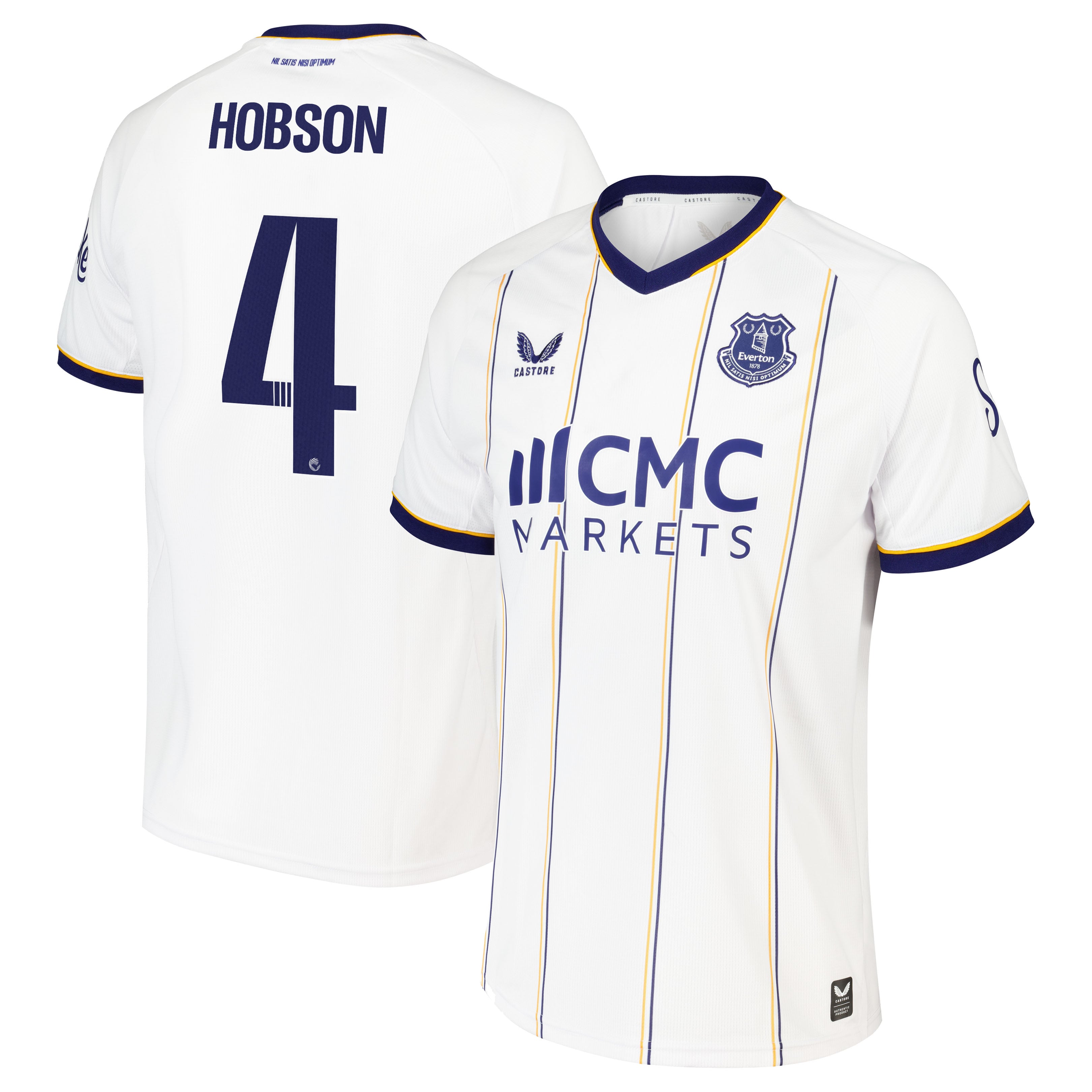 Everton WSL Castore Away Replica Shirt 2026-27 with Hobson 4 printing