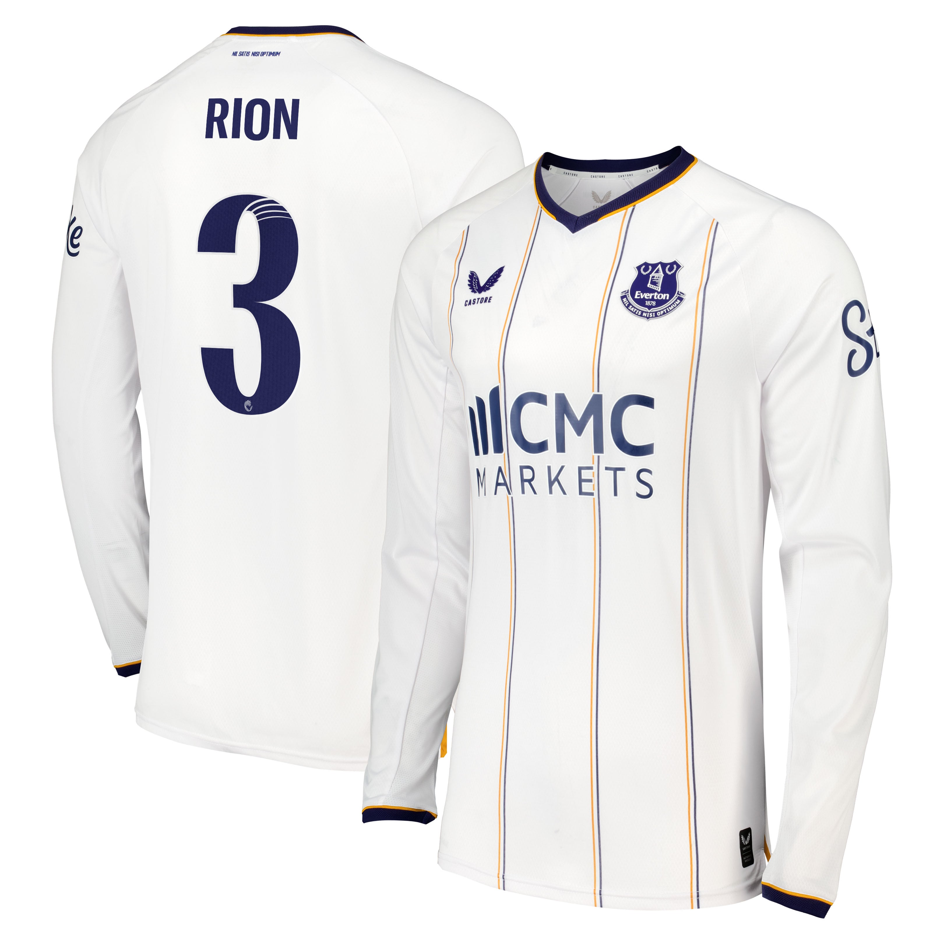 Everton WSL Castore Away Pro Shirt 2026-27 - Long Sleeve with Rion 3 printing