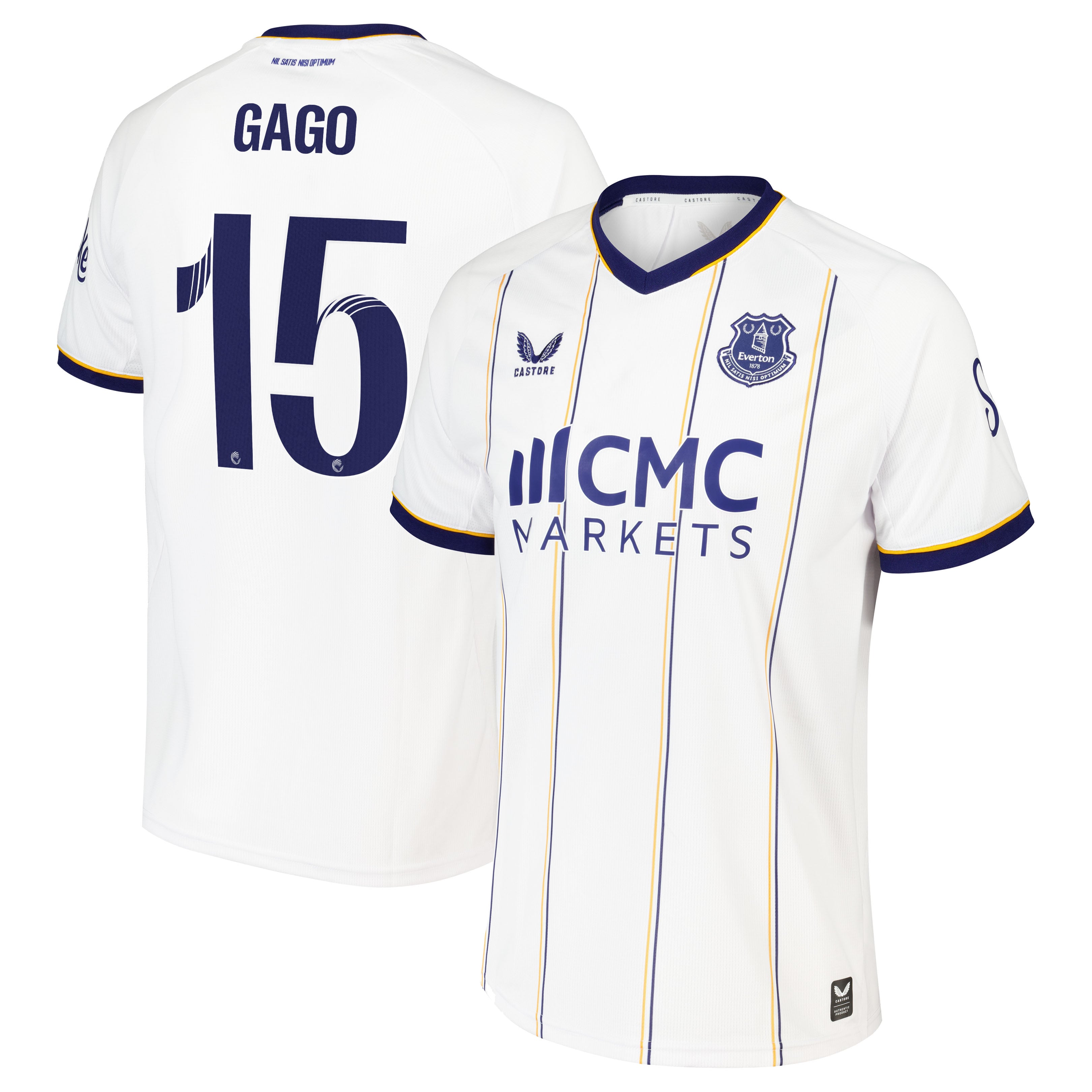 Everton WSL Castore Away Replica Shirt 2026-27 with Gago 15 printing