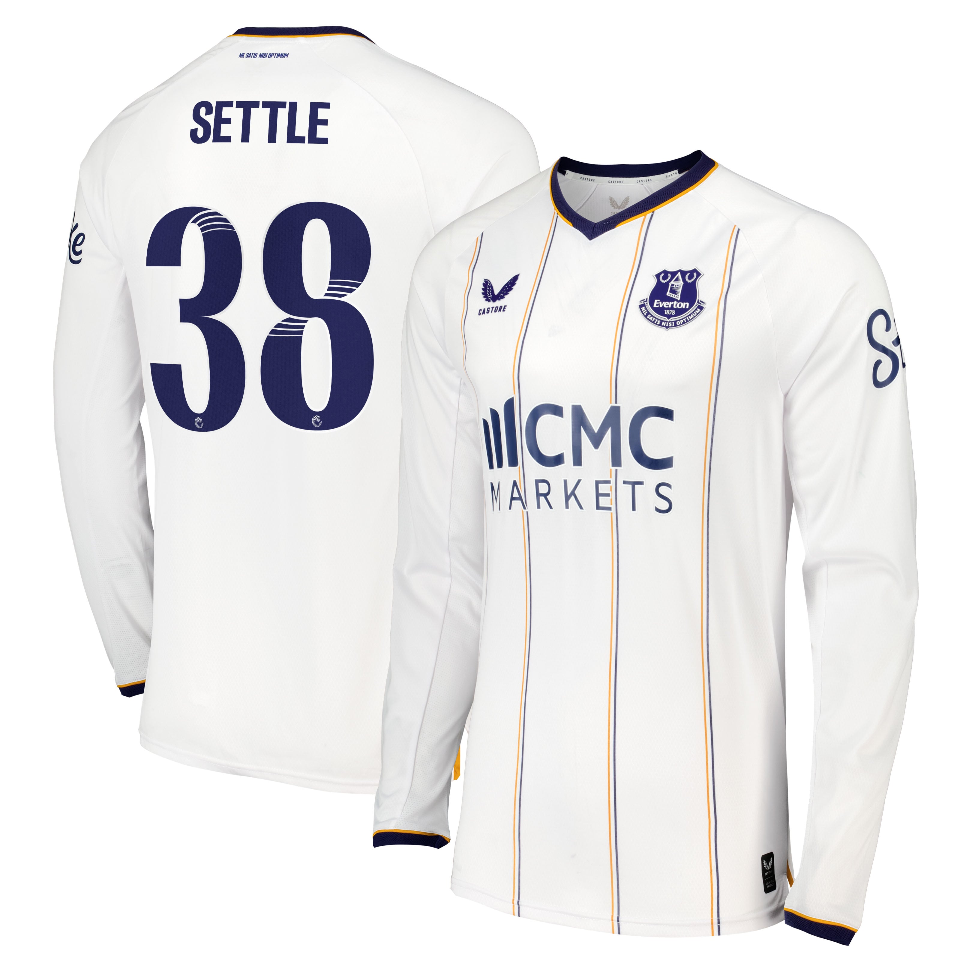 Everton WSL Castore Away Pro Shirt 2026-27 - Long Sleeve with Settle 38 printing