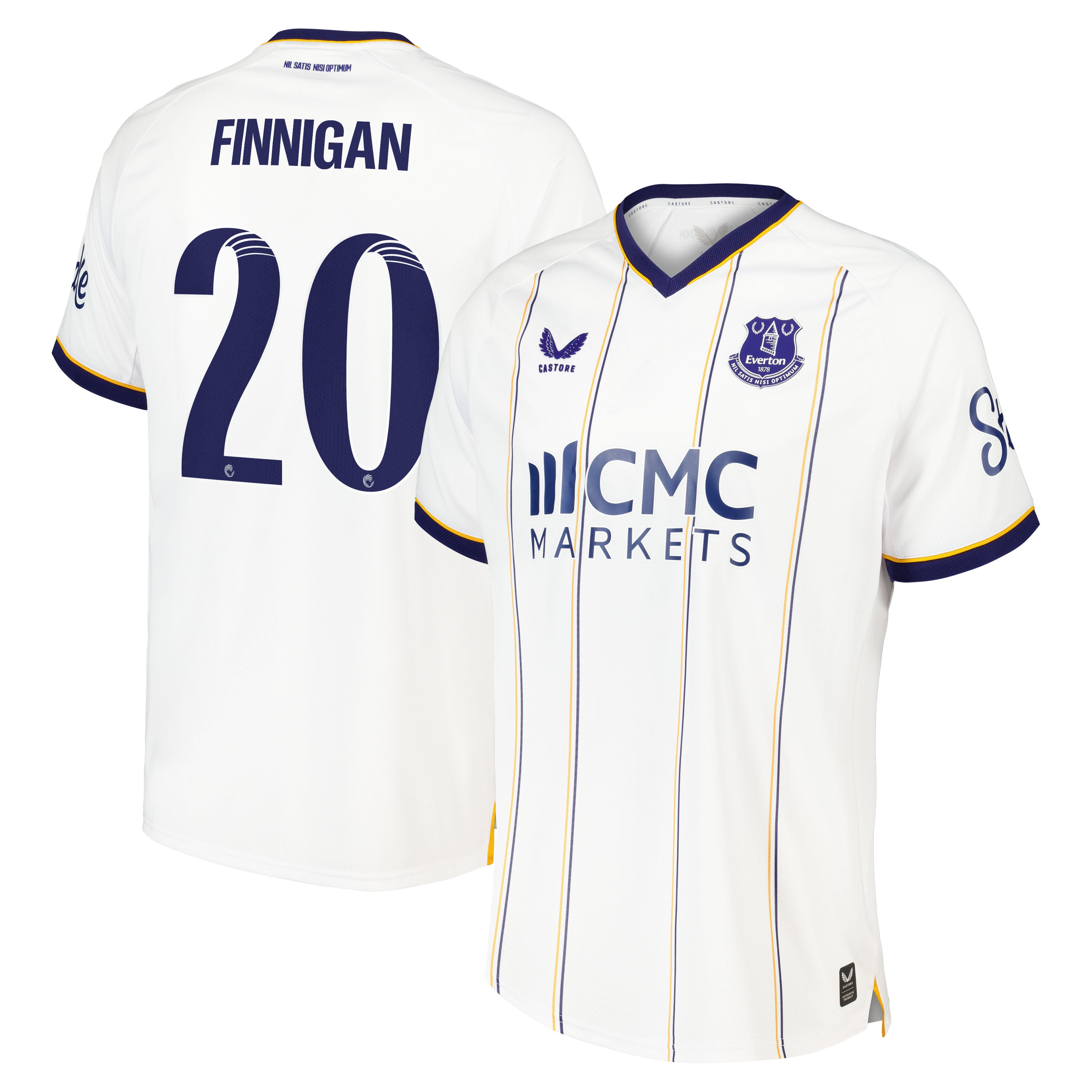 Everton WSL Castore Away Pro Shirt 2026-27 with Finnigan 20 printing