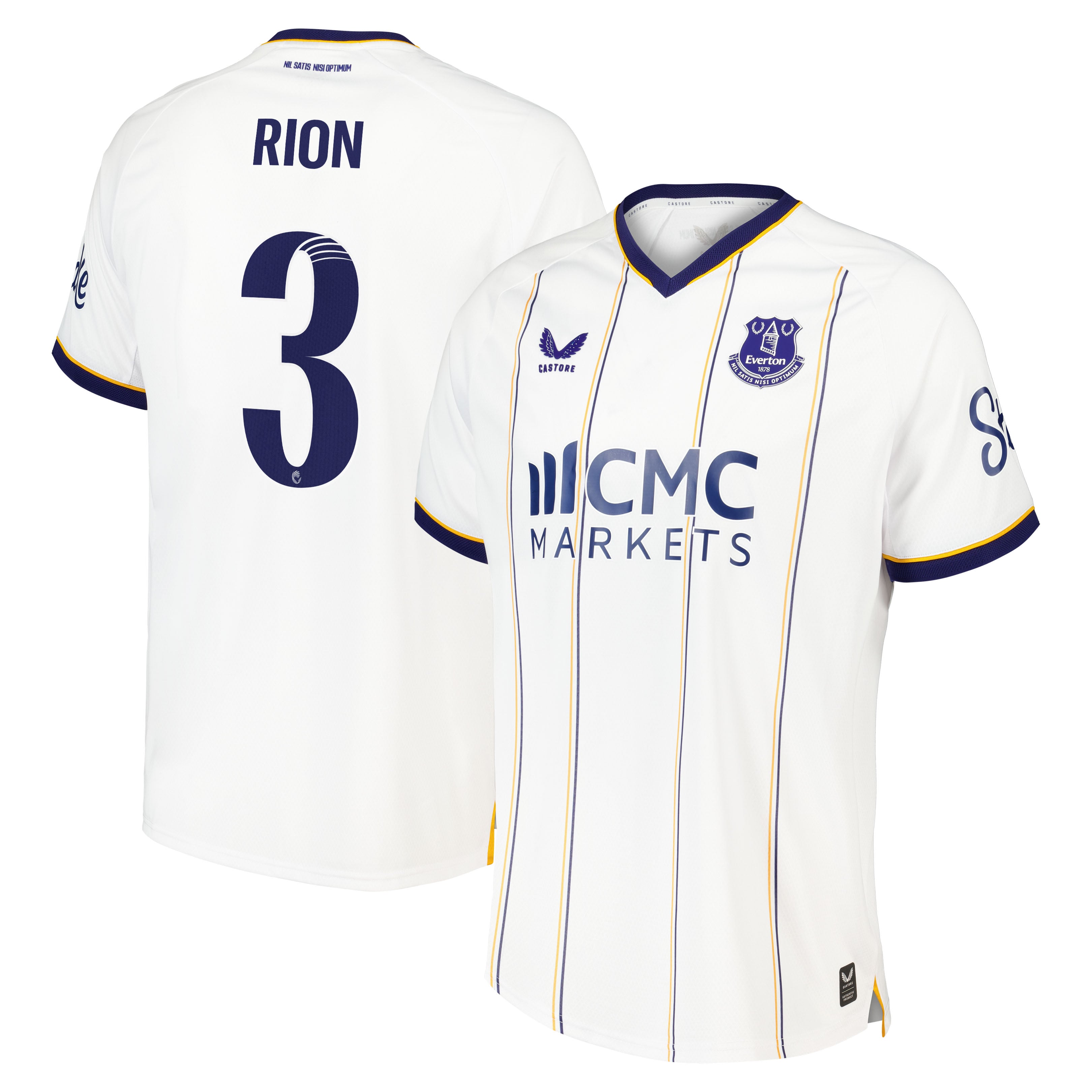Everton WSL Castore Away Pro Shirt 2026-27 with Rion 3 printing