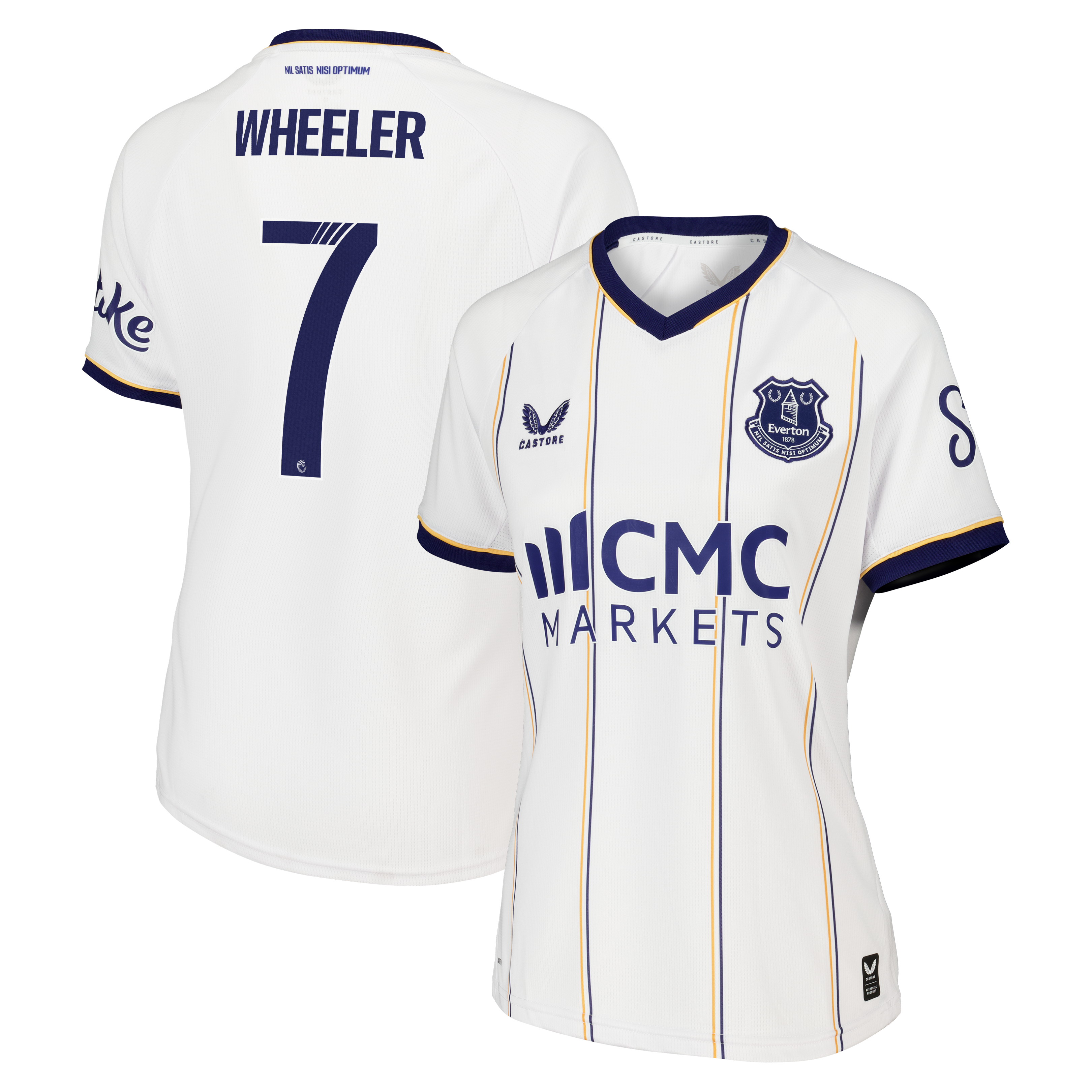 Everton WSL Castore Away Replica Shirt 2026-27 - Womens with Wheeler 7 printing