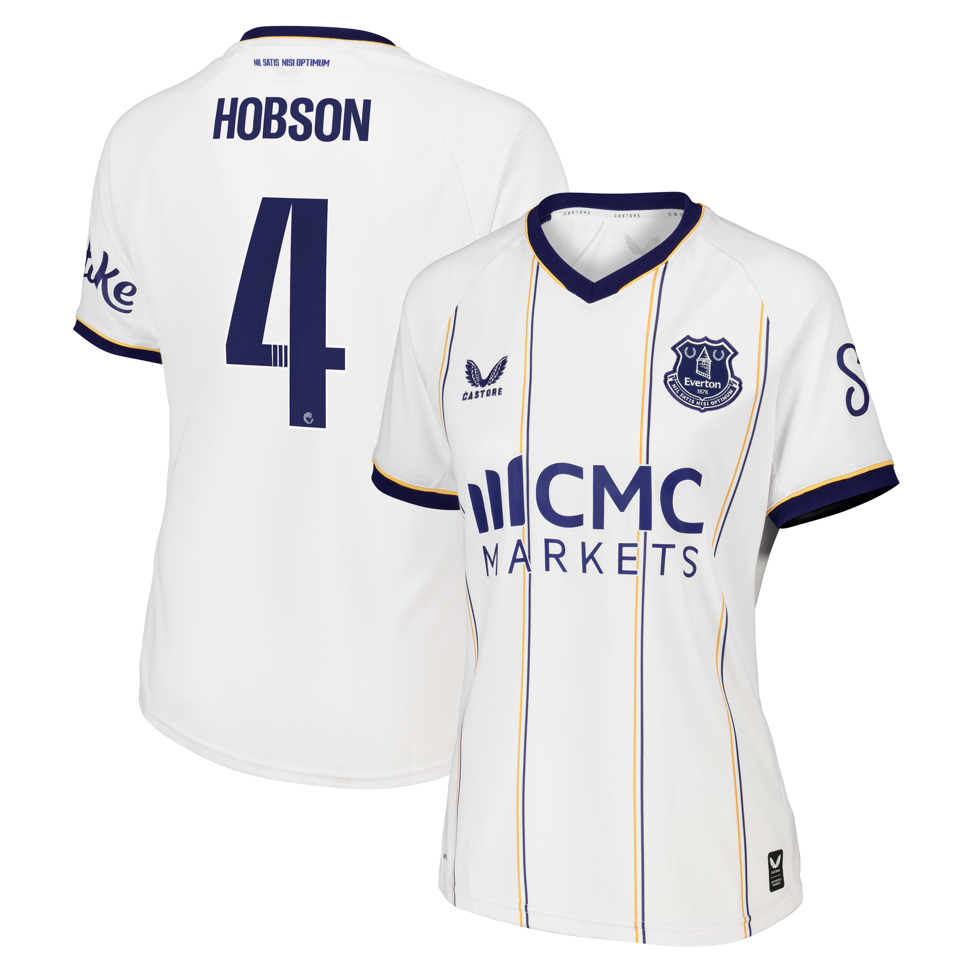 Everton WSL Castore Away Replica Shirt 2026-27 - Womens with Hobson 4 printing