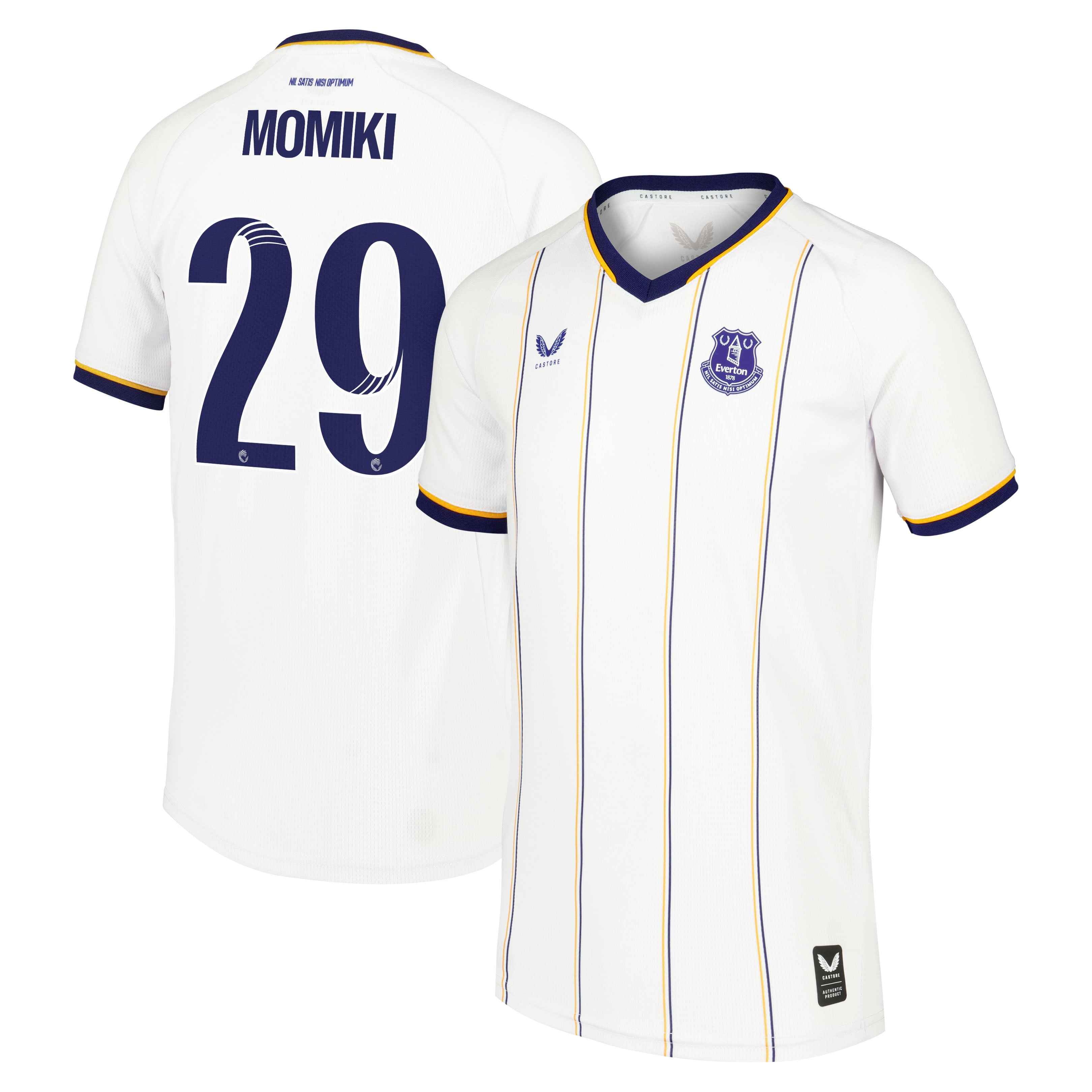 Everton WSL Castore Away Replica Shirt 2026-27 - Kids with Momiki 29 printing