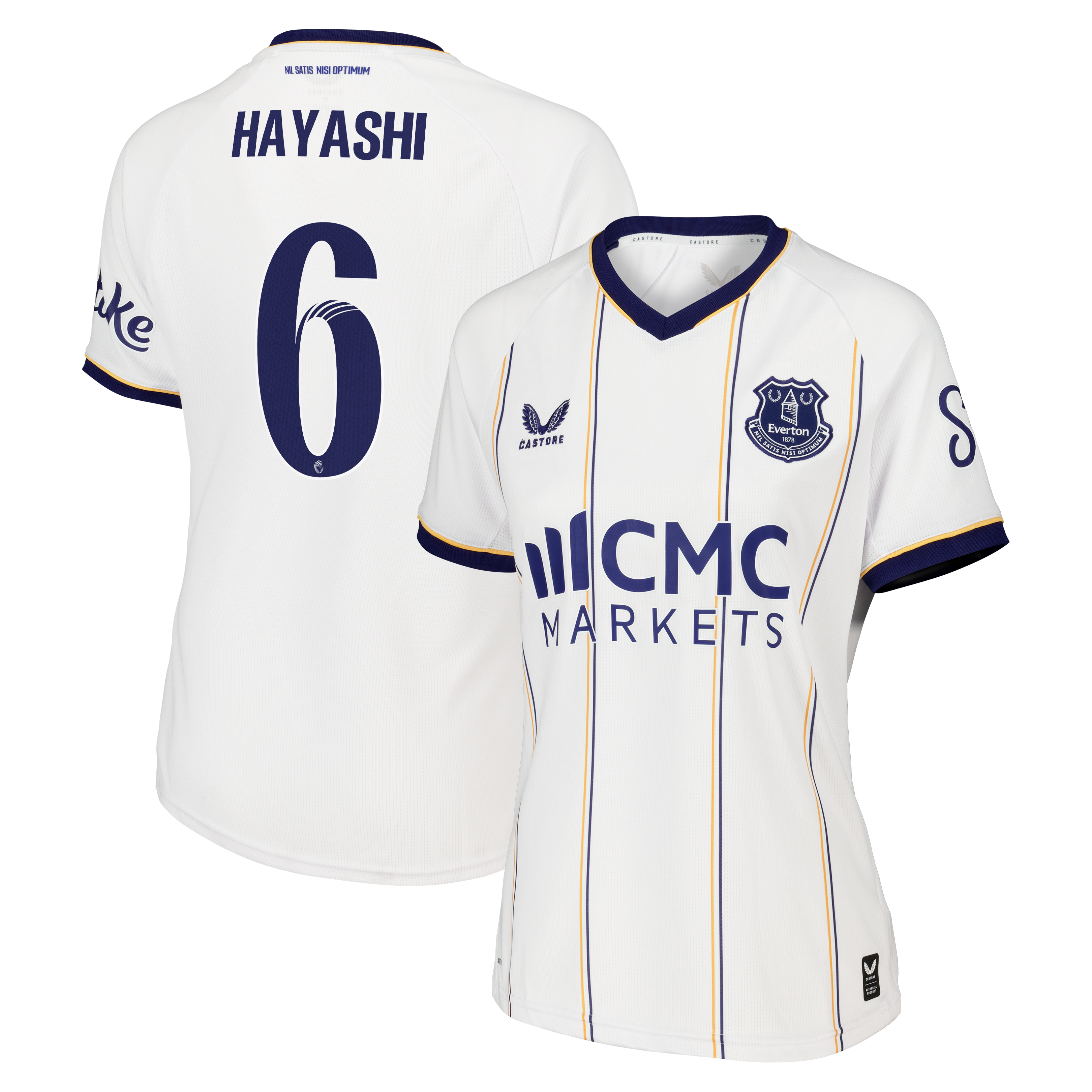 Everton WSL Castore Away Replica Shirt 2026-27 - Womens with Hayashi 6 printing
