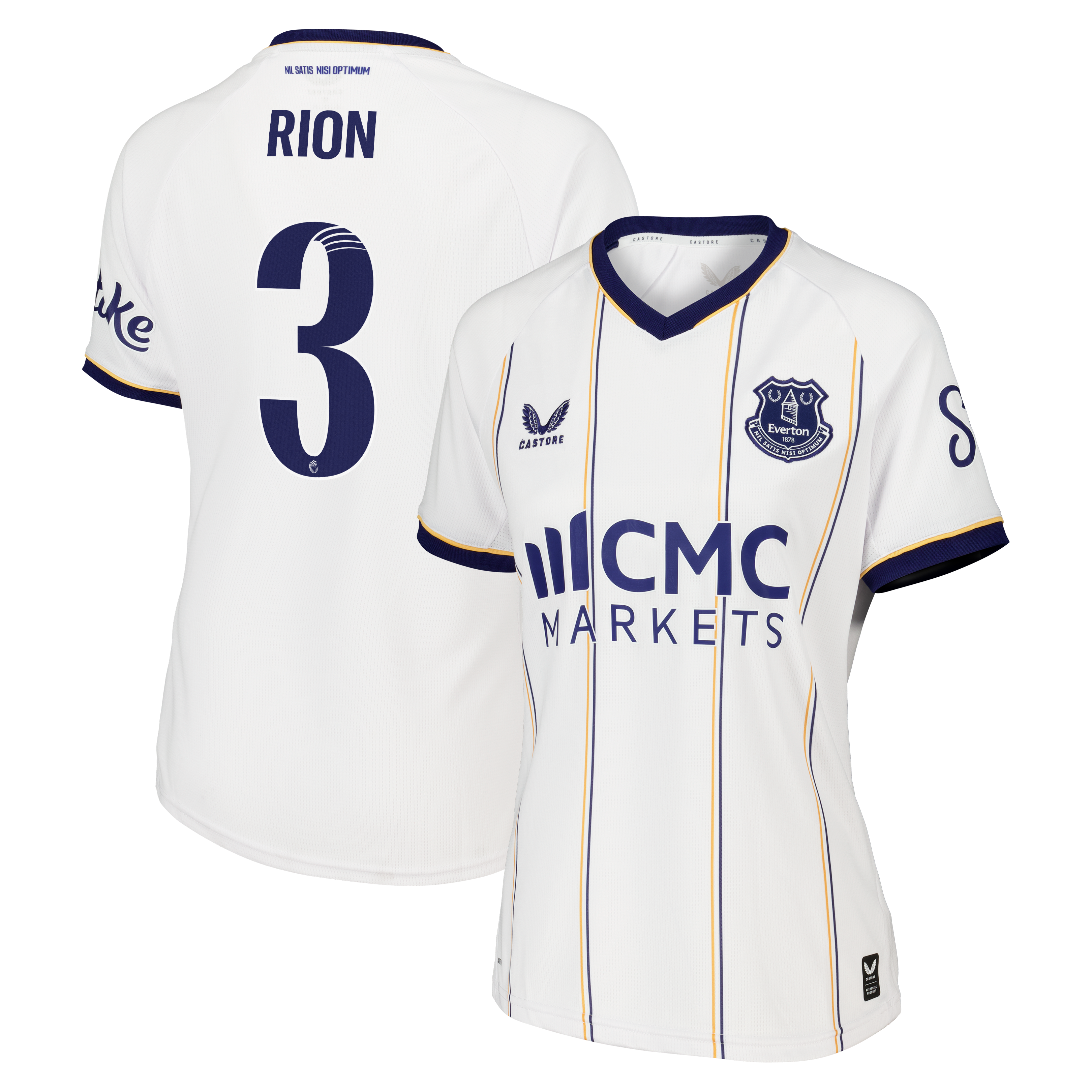Everton WSL Castore Away Replica Shirt 2026-27 - Womens with Rion 3 printing