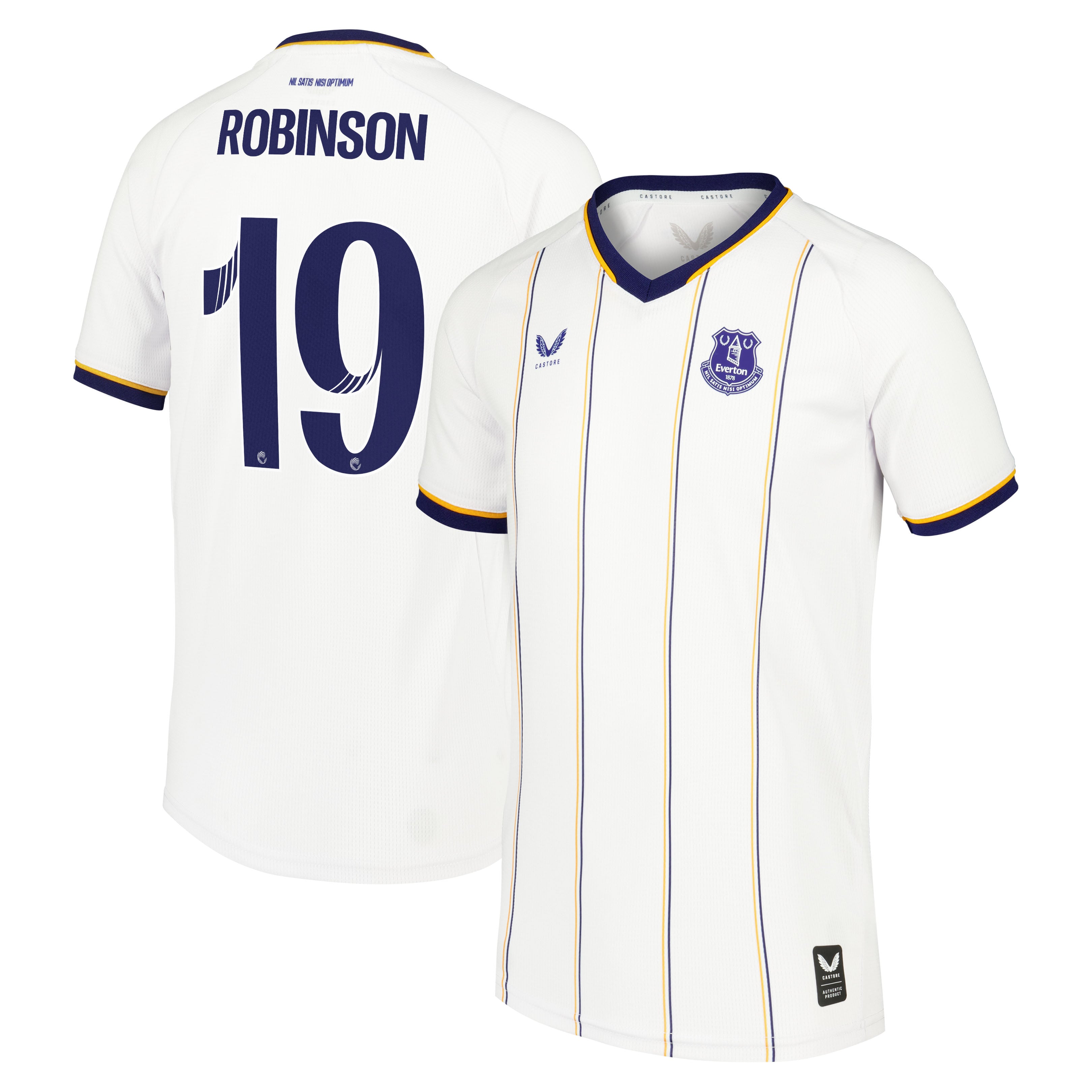 Everton WSL Castore Away Replica Shirt 2026-27 - Kids with Robinson 19 printing