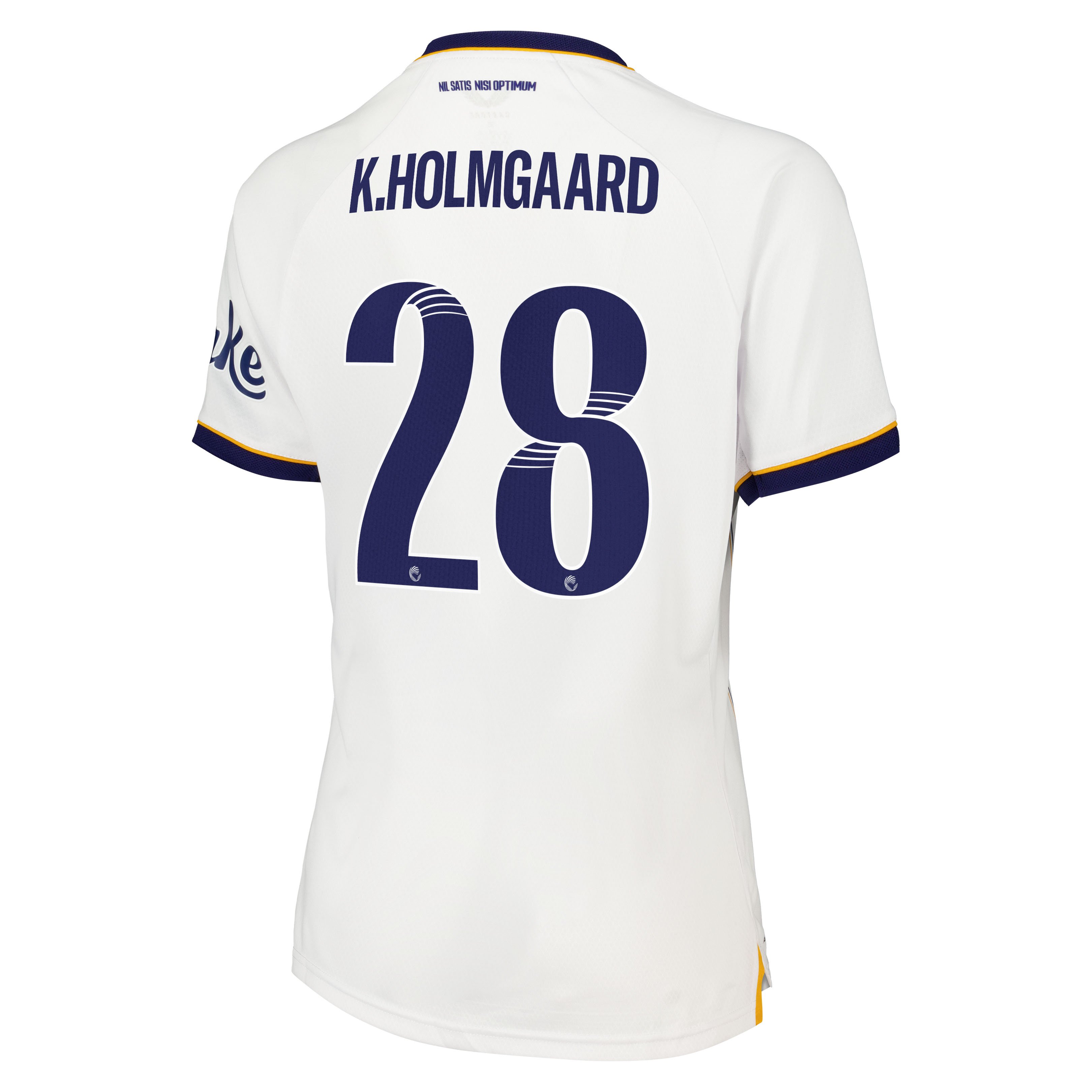 Everton WSL Castore Away Pro Shirt 2026-27 - Womens with K.Holmgaard 28 printing, , rebel_hi-res
