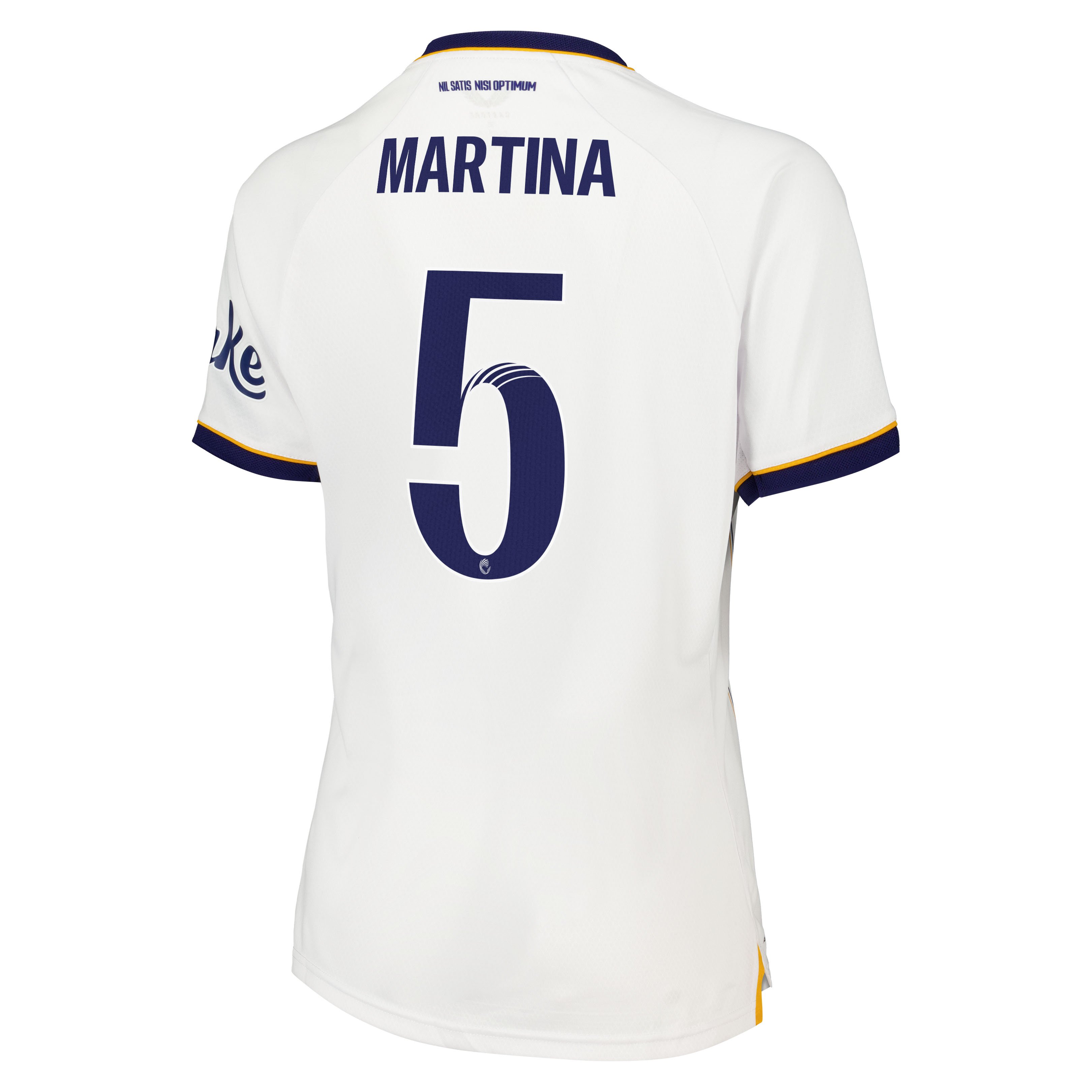 Everton WSL Castore Away Pro Shirt 2026-27 - Womens with Martina 5 printing, , rebel_hi-res