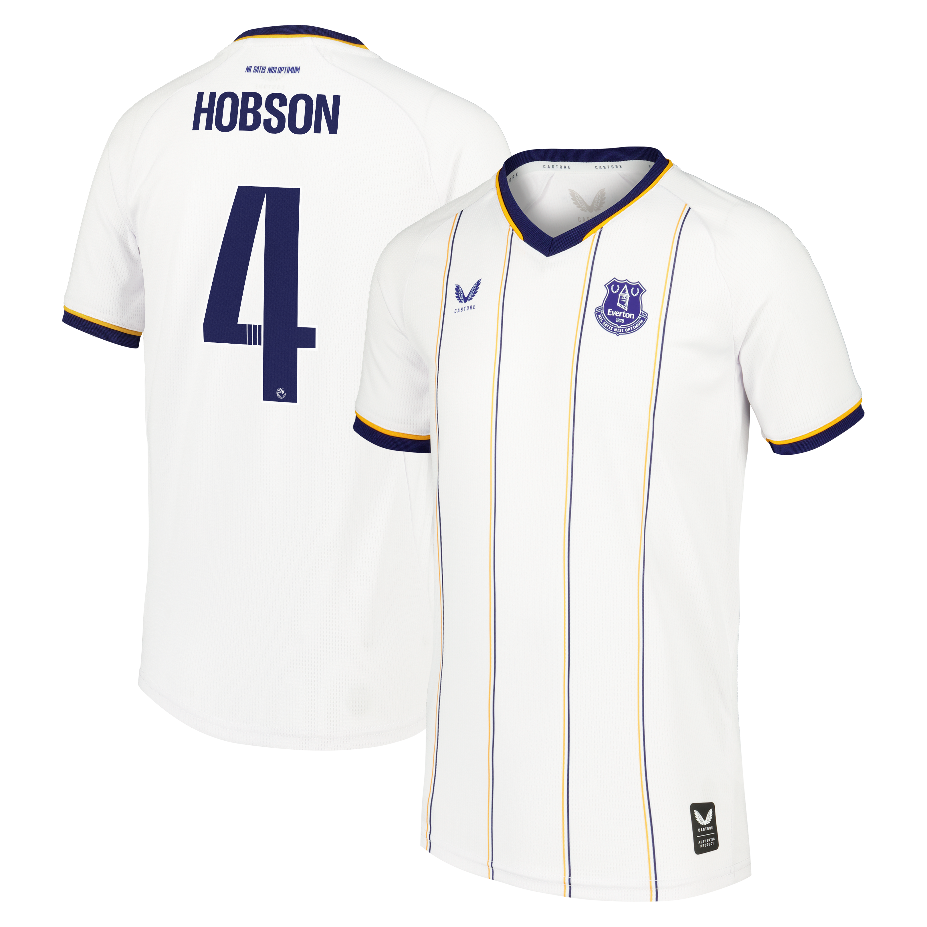 Everton WSL Castore Away Replica Shirt 2026-27 - Kids with Hobson 4 printing