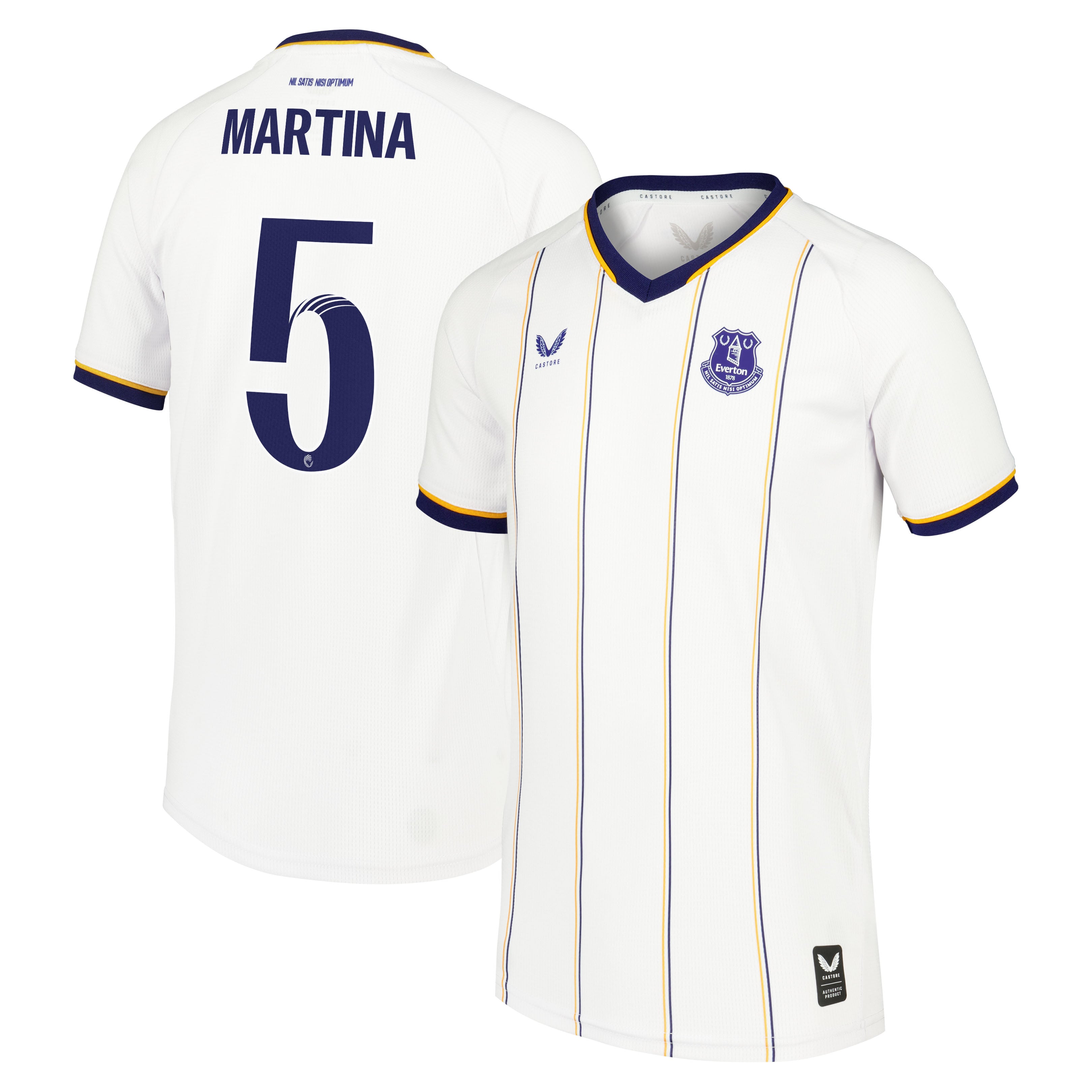 Everton WSL Castore Away Replica Shirt 2026-27 - Kids with Martina 5 printing