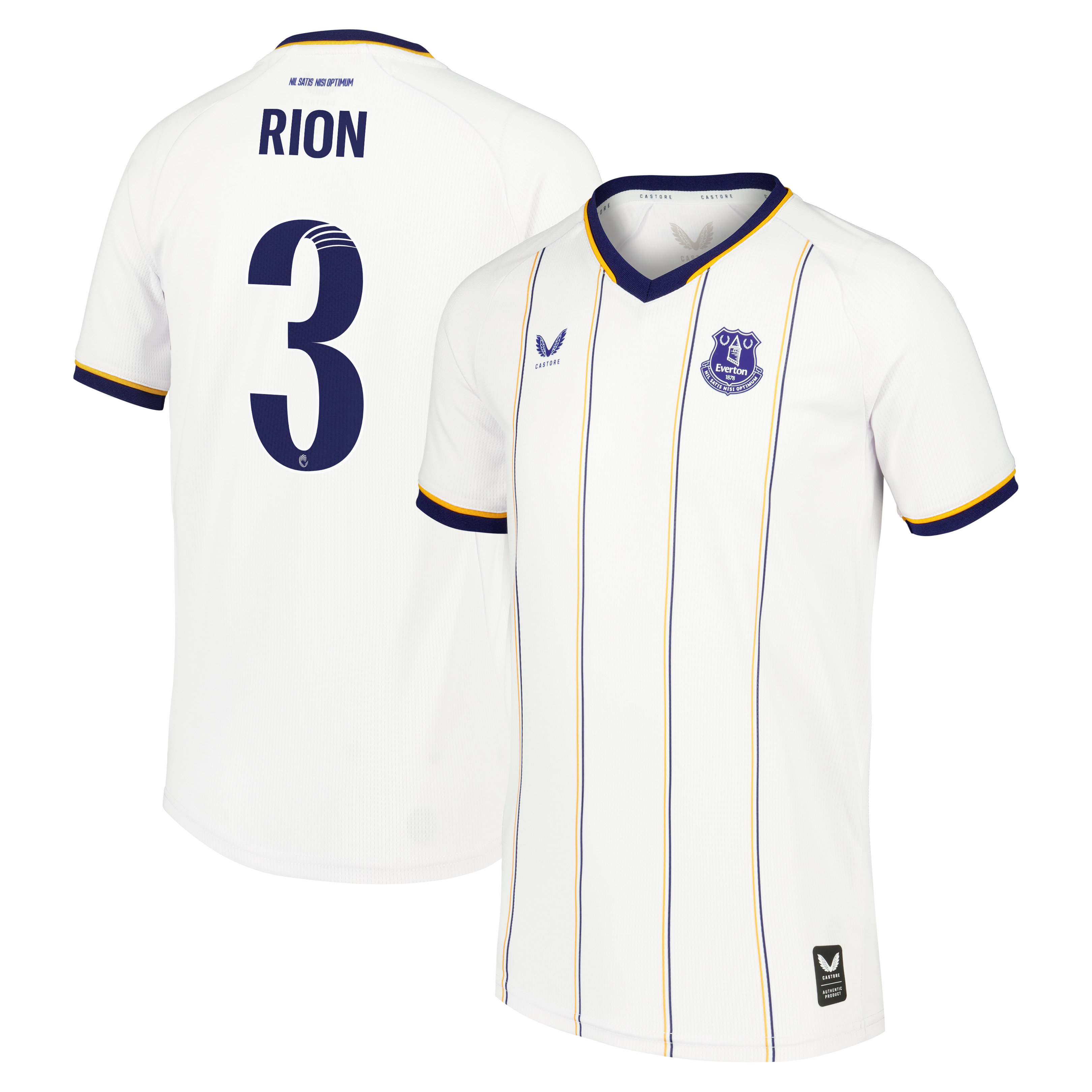 Everton WSL Castore Away Replica Shirt 2026-27 - Kids with Rion 3 printing
