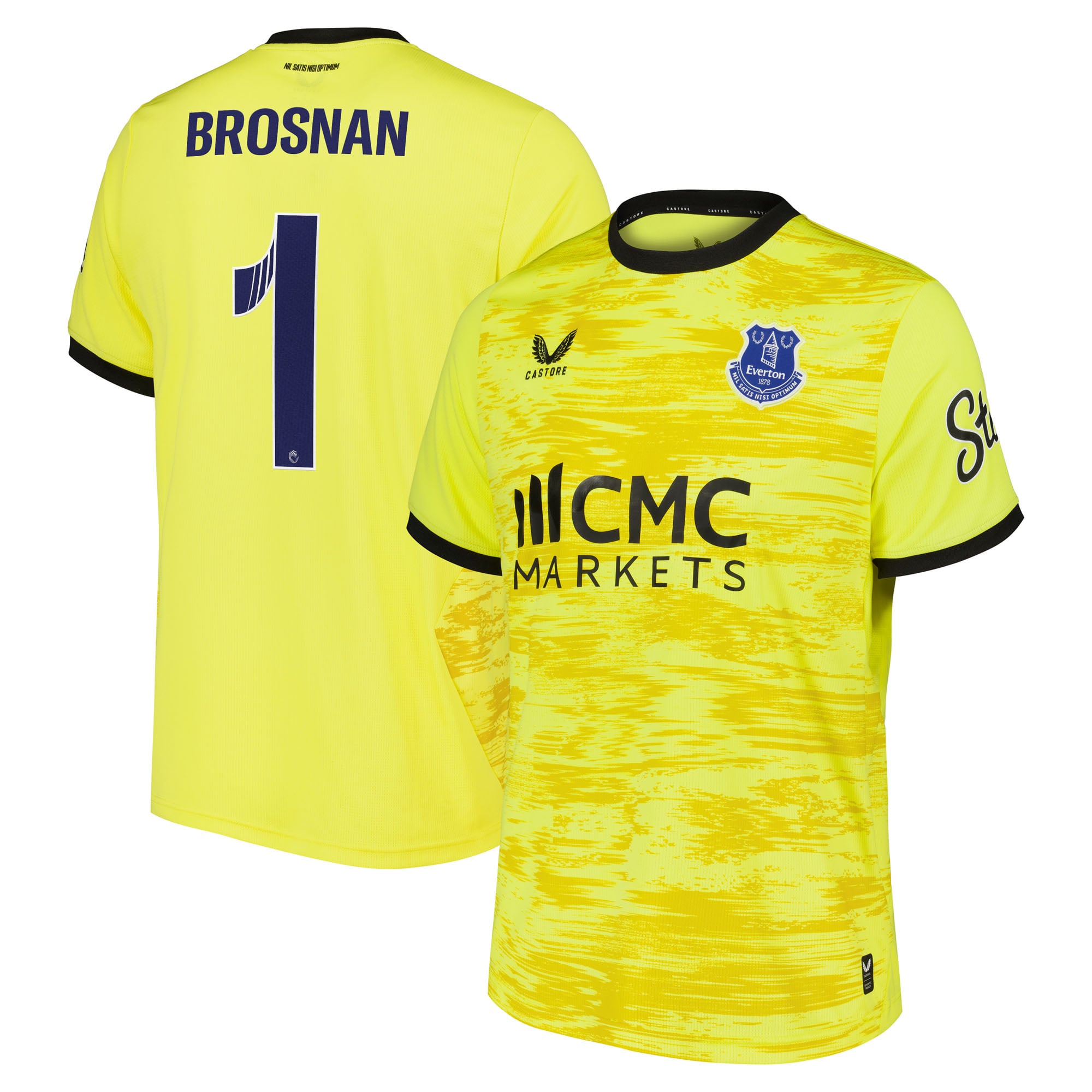 Everton WSL Castore Away Goalkeeper Shirt 2026-27 with Brosnan 1 printing