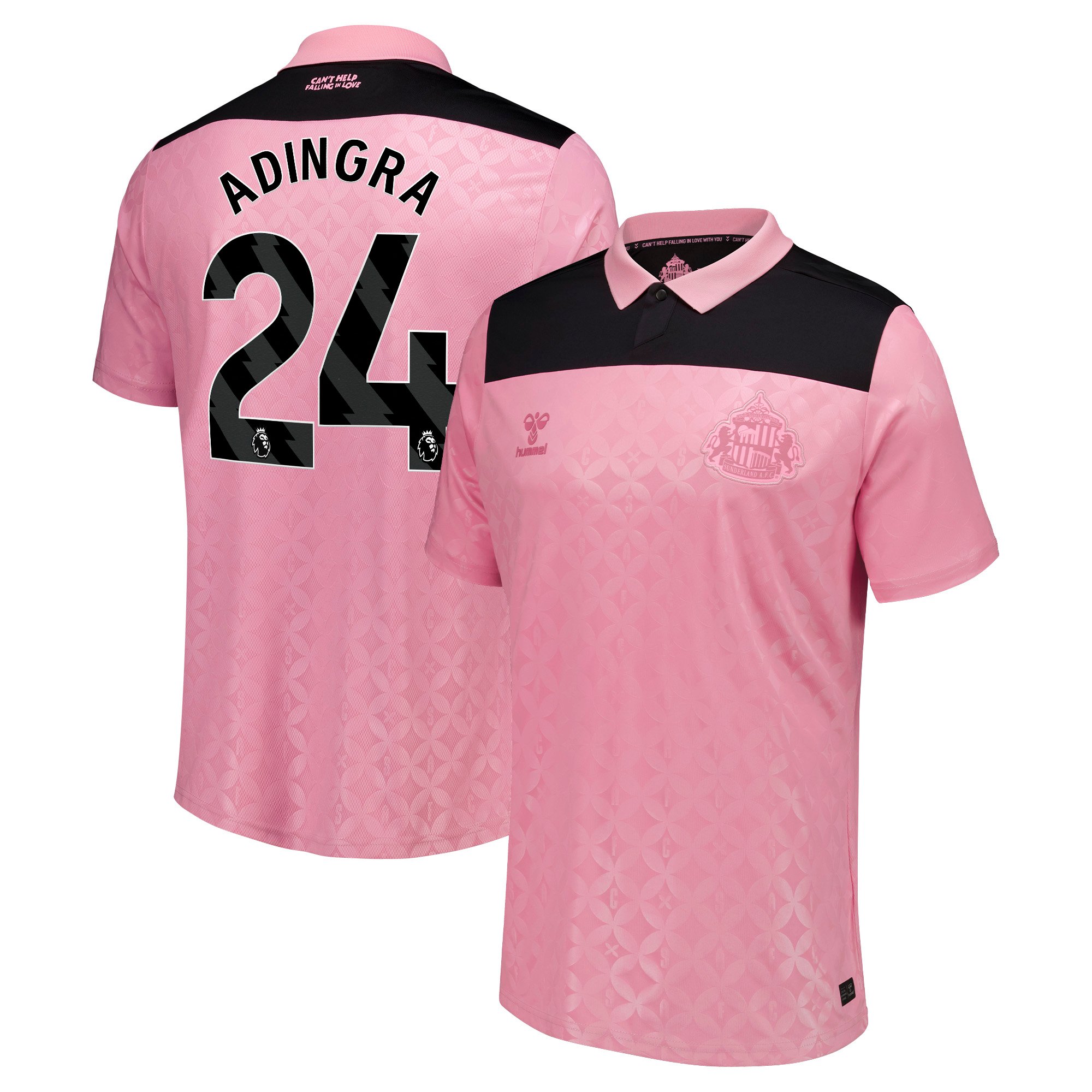 Sunderland x Elvis Hummel Away Shirt 2026-27 with Adingra 24 printing