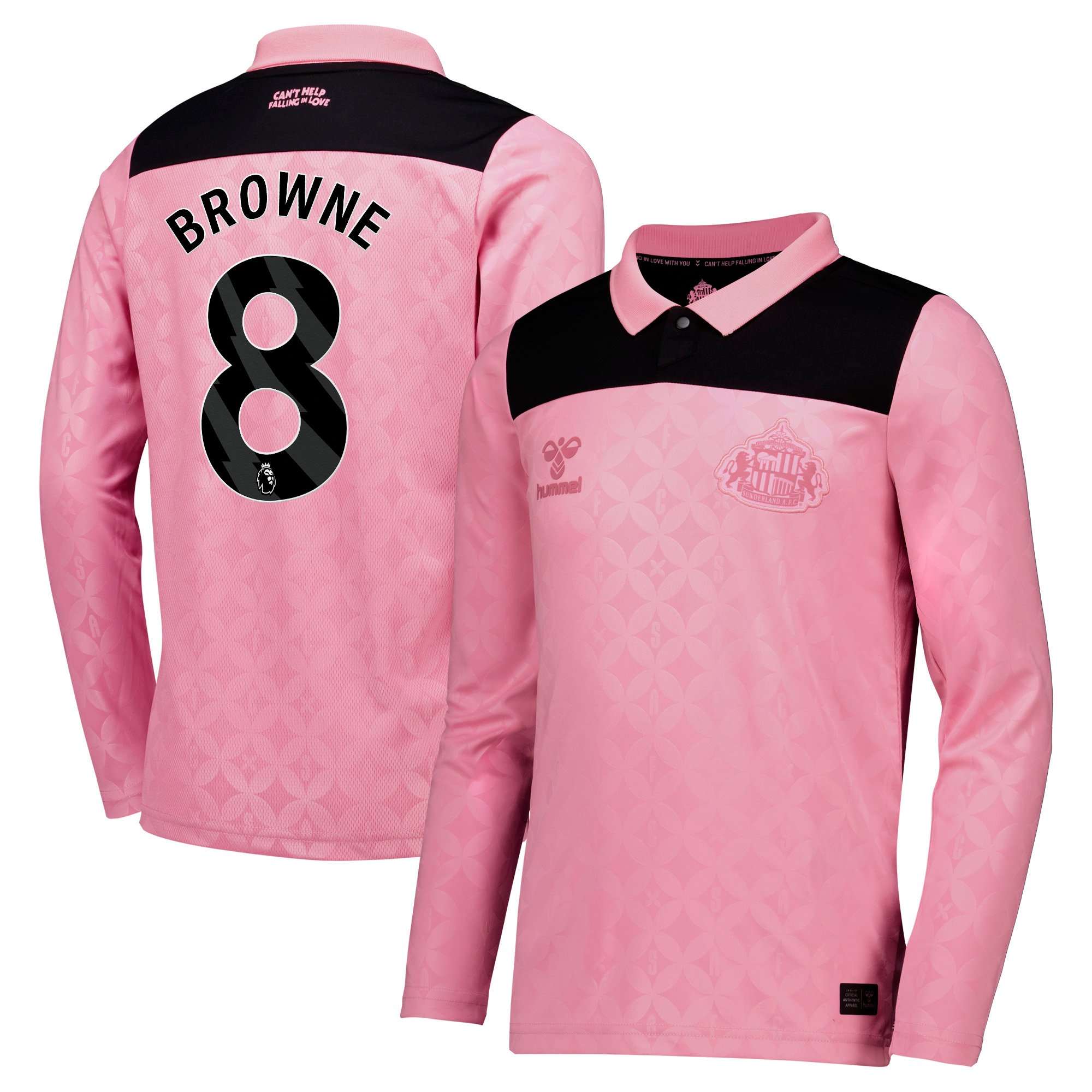 Sunderland x Elvis Hummel Away Shirt 2026-27 - Long Sleeve - Kids with Browne 8 printing