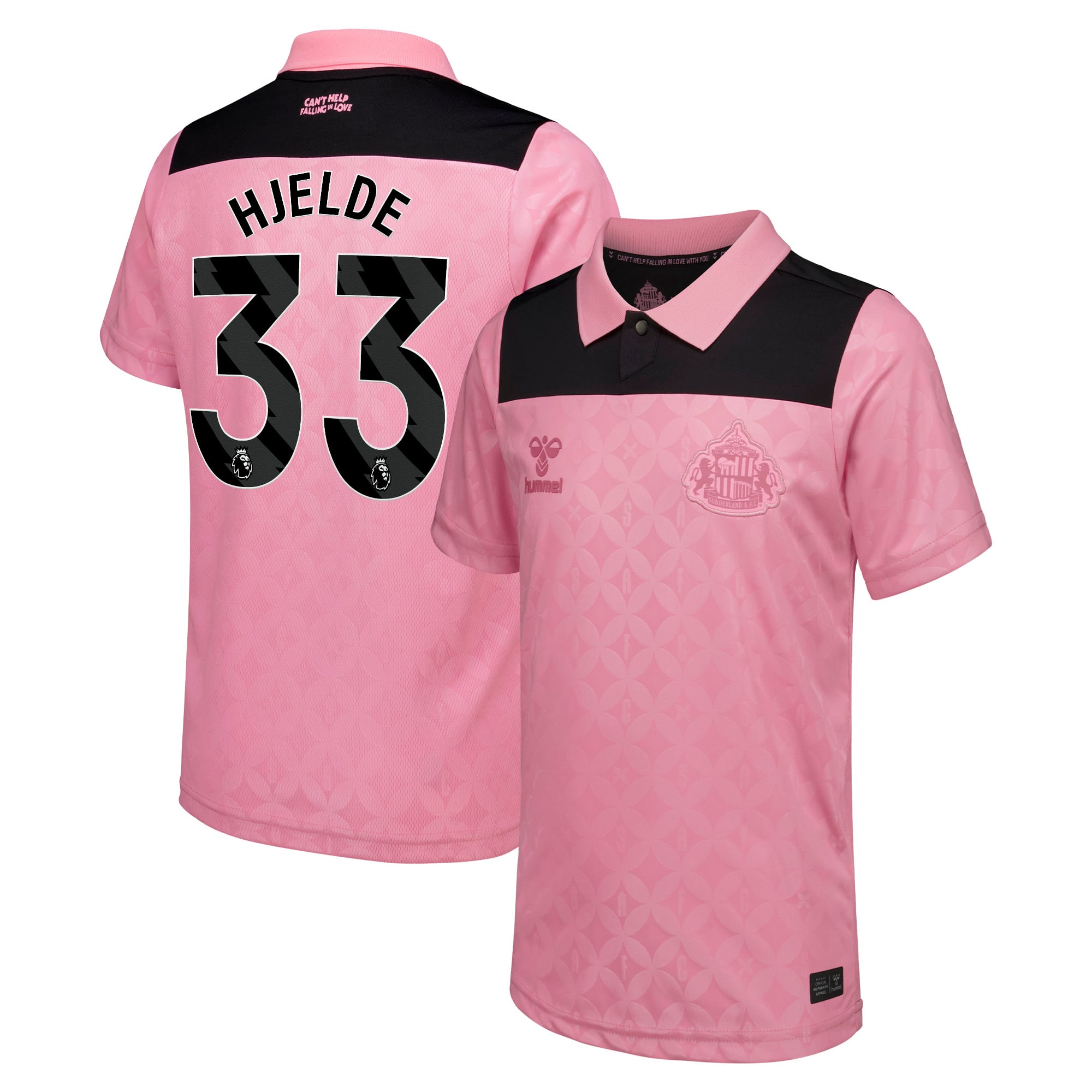 Sunderland x Elvis Hummel Away Shirt 2026-27 - Kids with Hjelde 33 printing, , rebel_hi-res