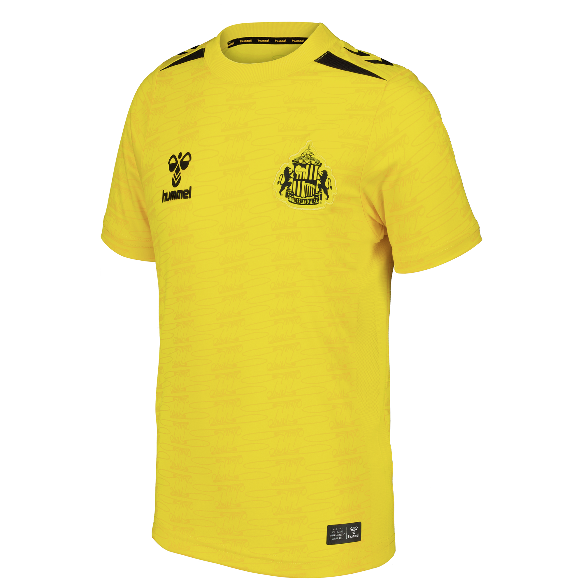 Sunderland Hummel Goalkeeper Shirt 2026-27 - Kids with Patterson 1 printing, , rebel_hi-res