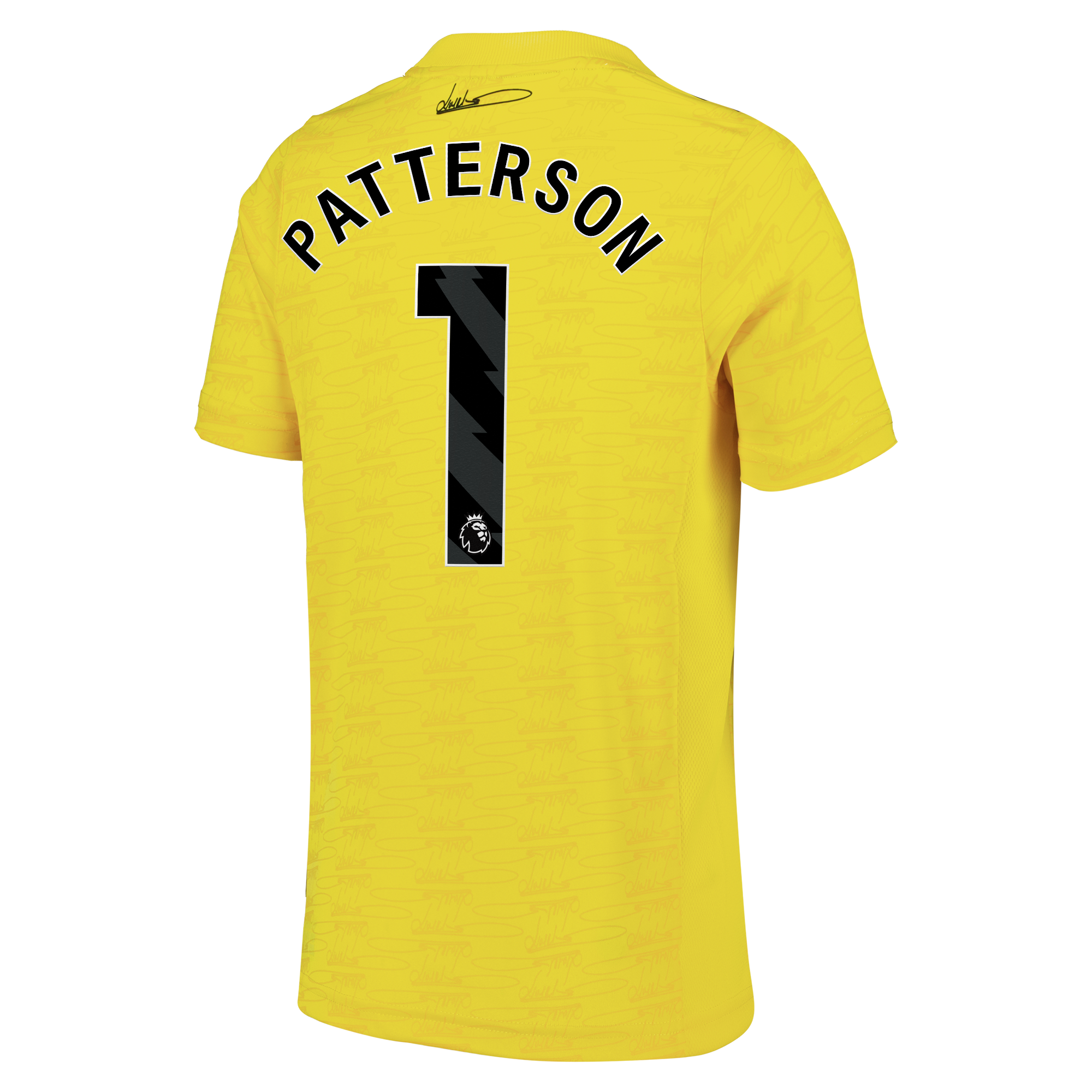 Sunderland Hummel Goalkeeper Shirt 2026-27 - Kids with Patterson 1 printing, , rebel_hi-res