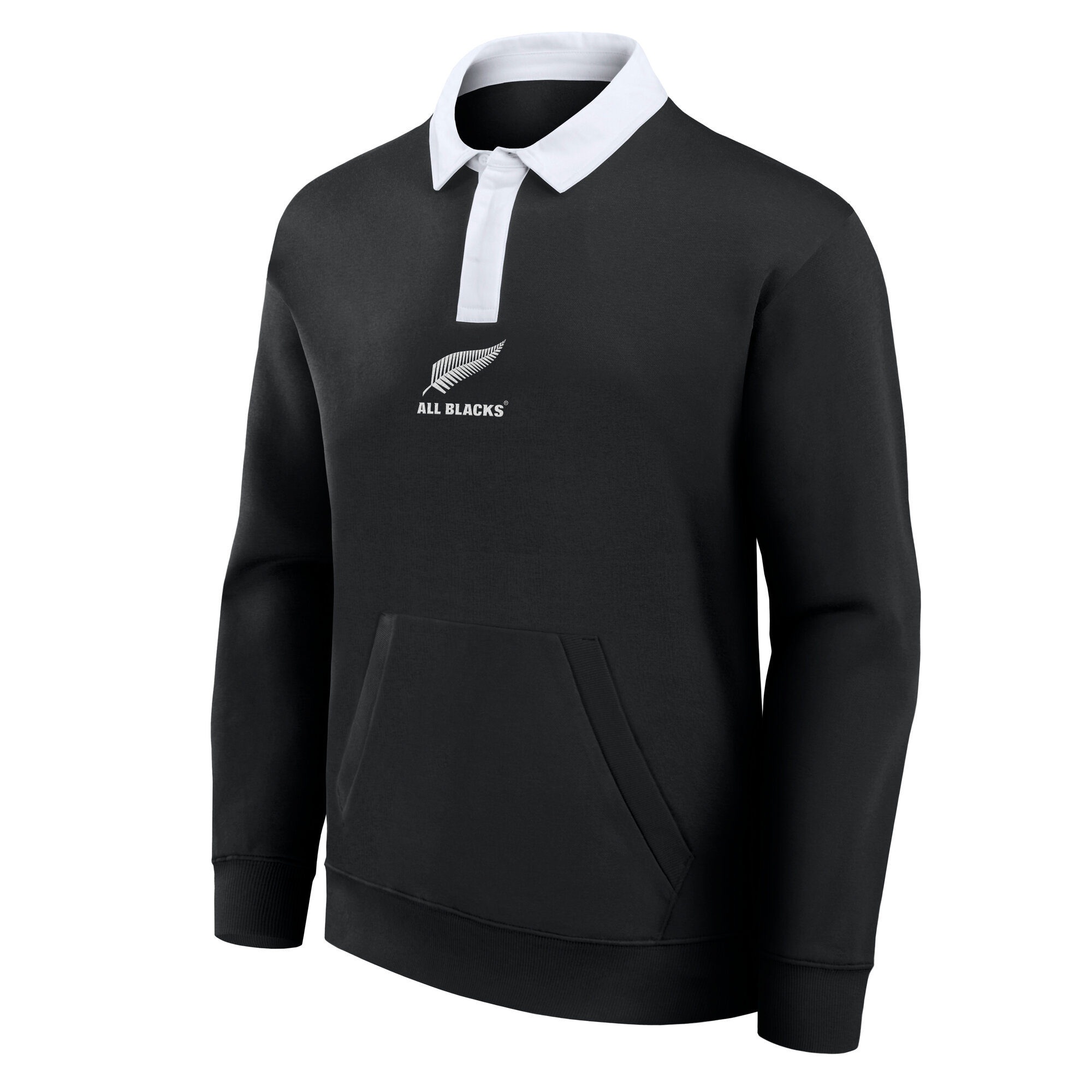 All Blacks Classics Hybrid Rugby Crew Sweatshirt - Black, , rebel_hi-res