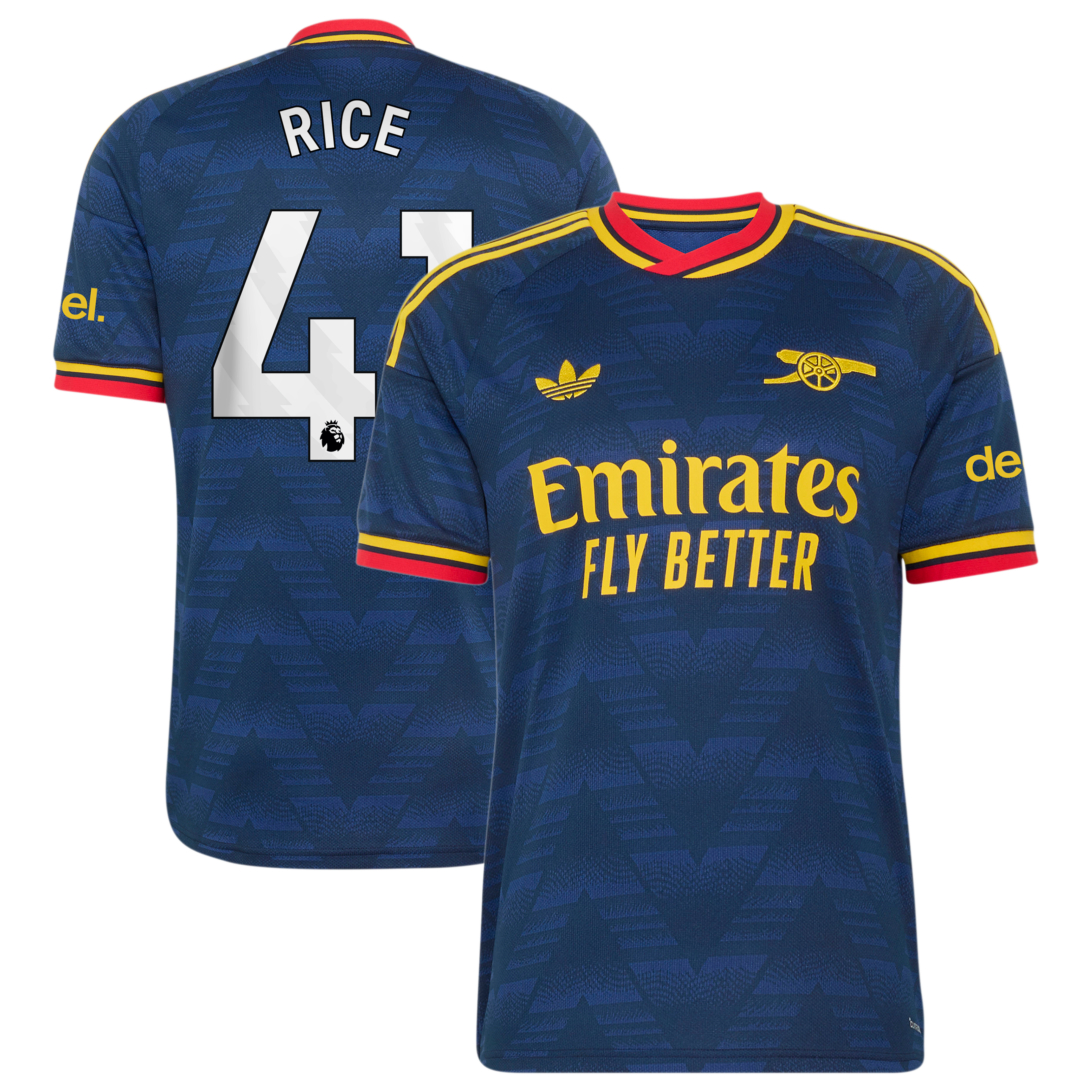 Arsenal adidas Away Shirt 2026-27 with Rice 41 printing