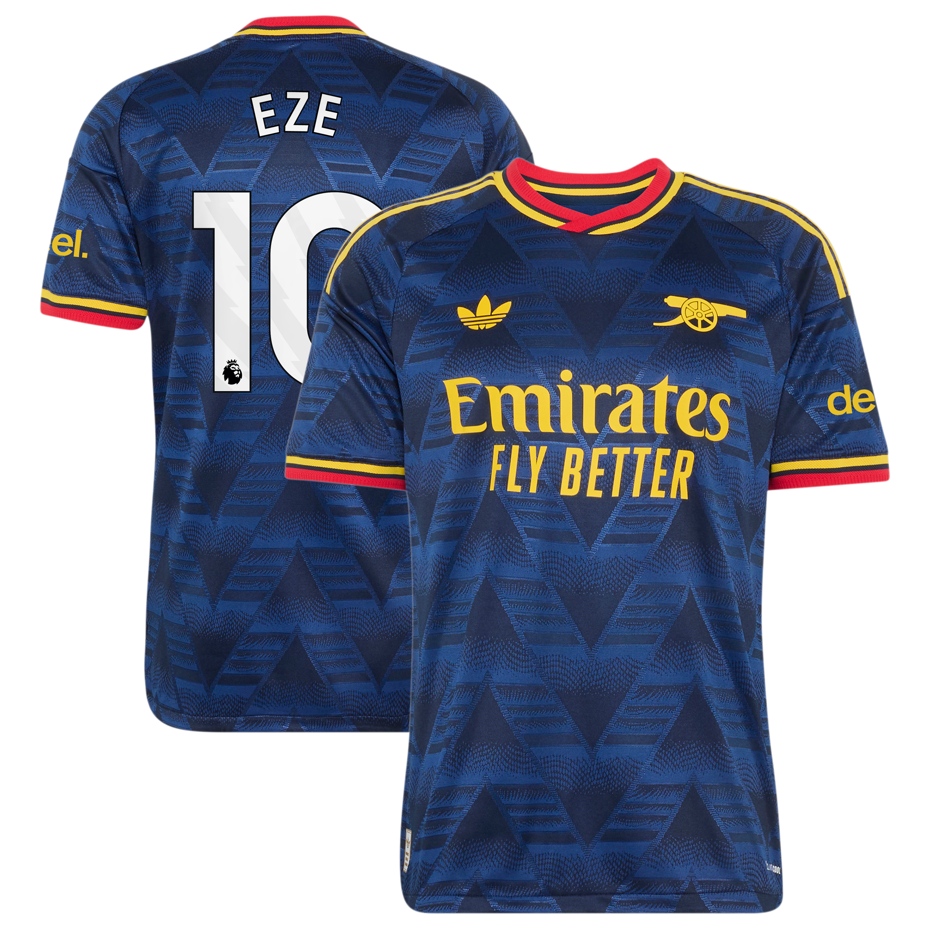 Arsenal adidas Away Authentic Shirt 2026-27 with Eze 10 printing
