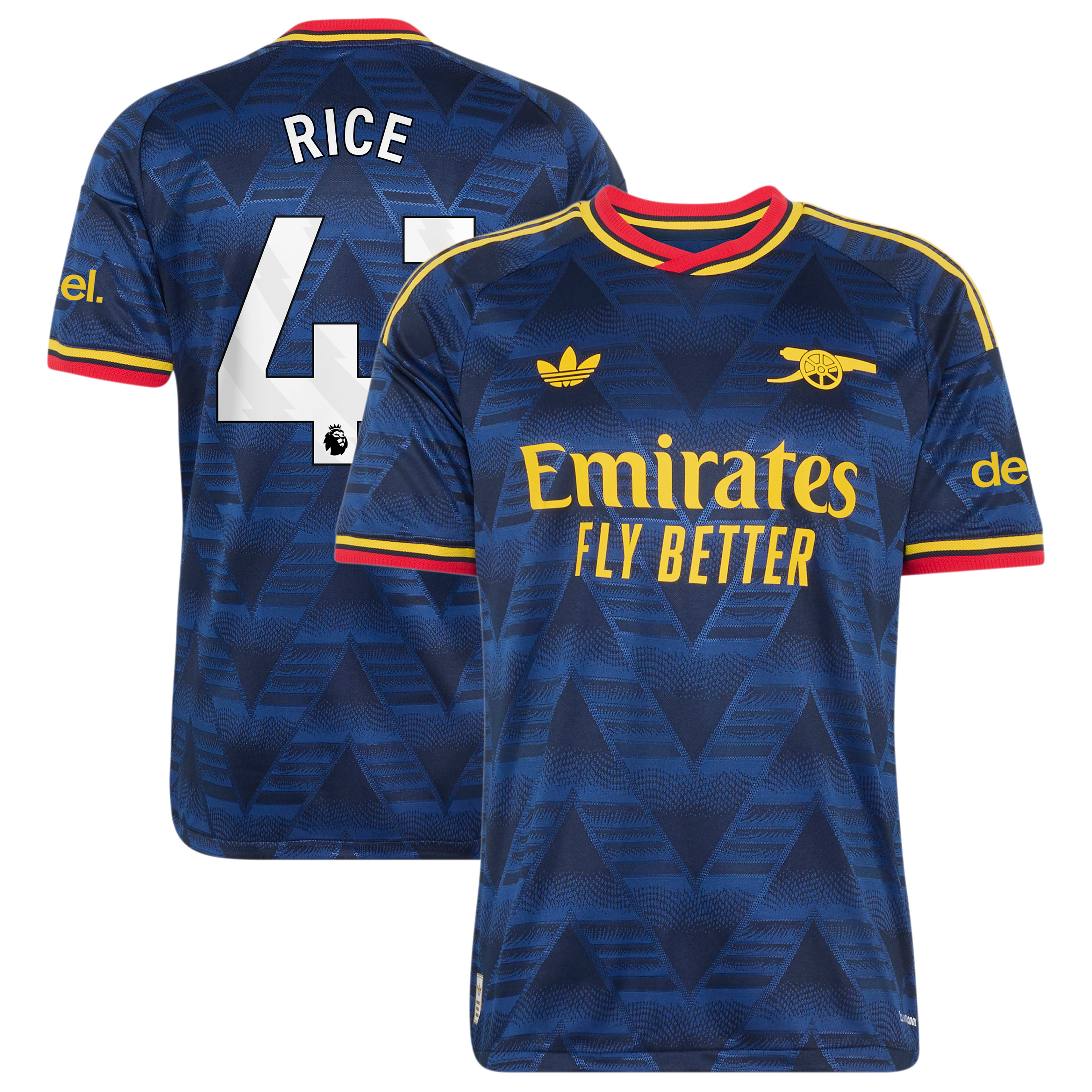 Arsenal adidas Away Authentic Shirt 2026-27 with Rice 41 printing