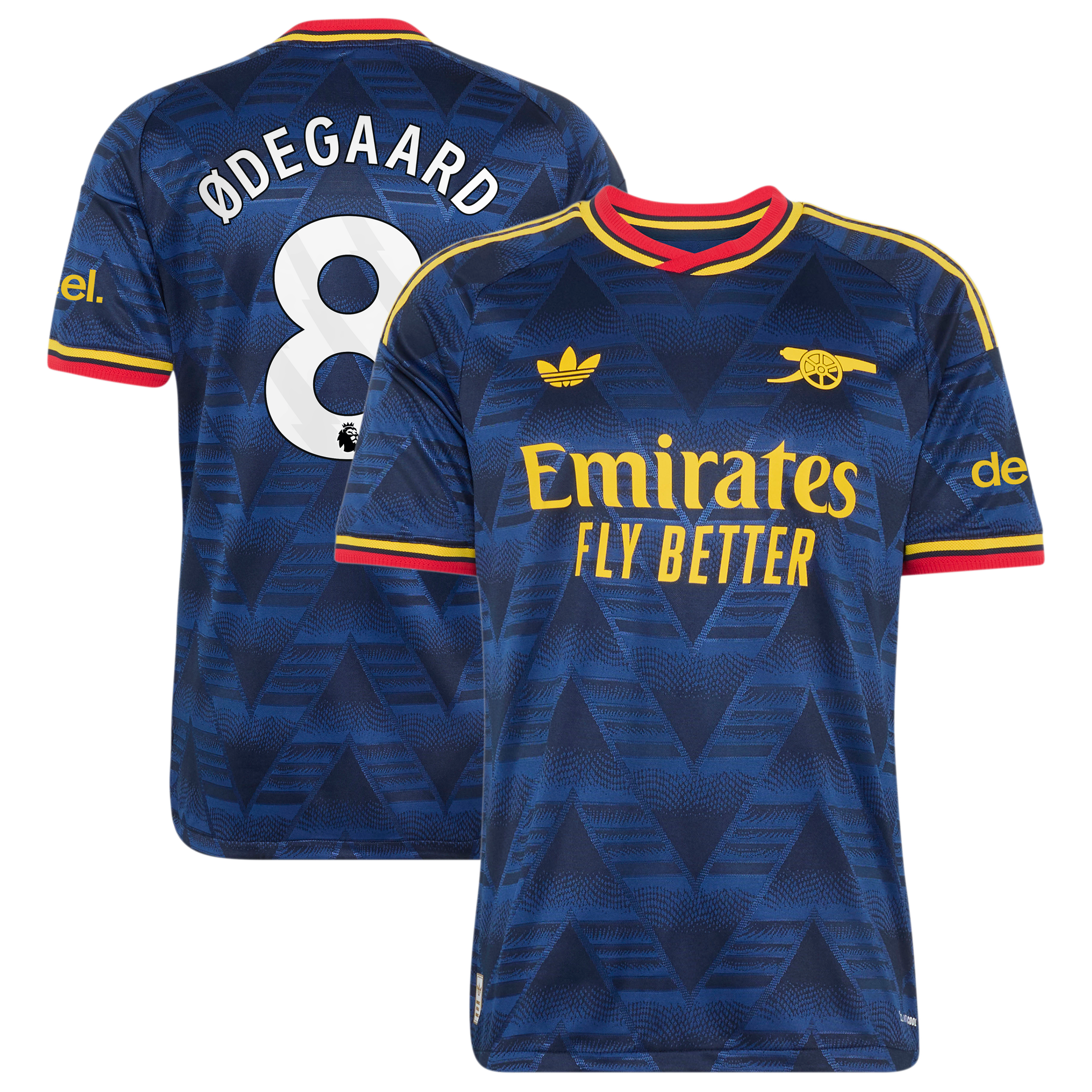 Arsenal adidas Away Authentic Shirt 2026-27 with Ødegaard 8 printing