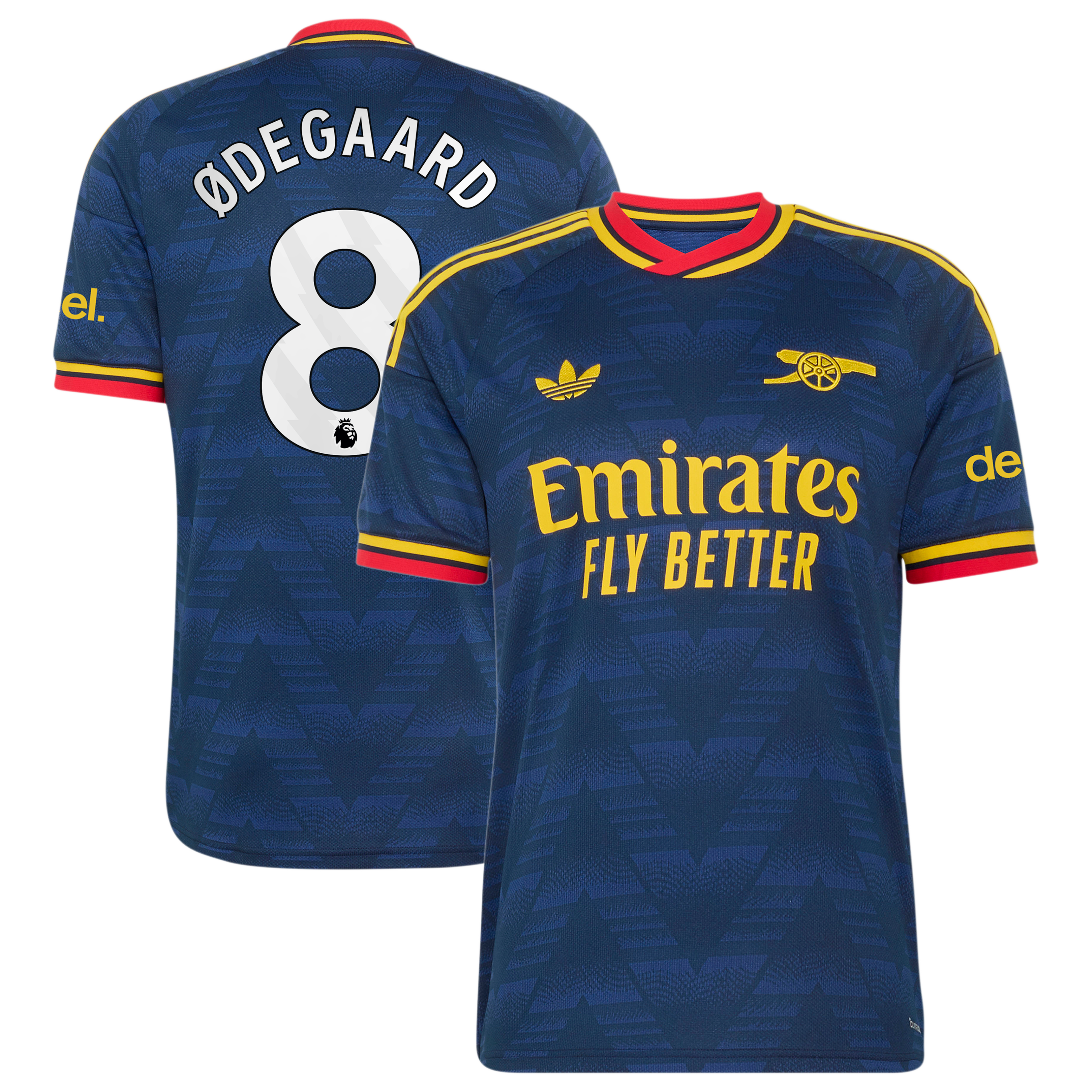 Arsenal adidas Away Shirt 2026-27 with Ødegaard 8 printing